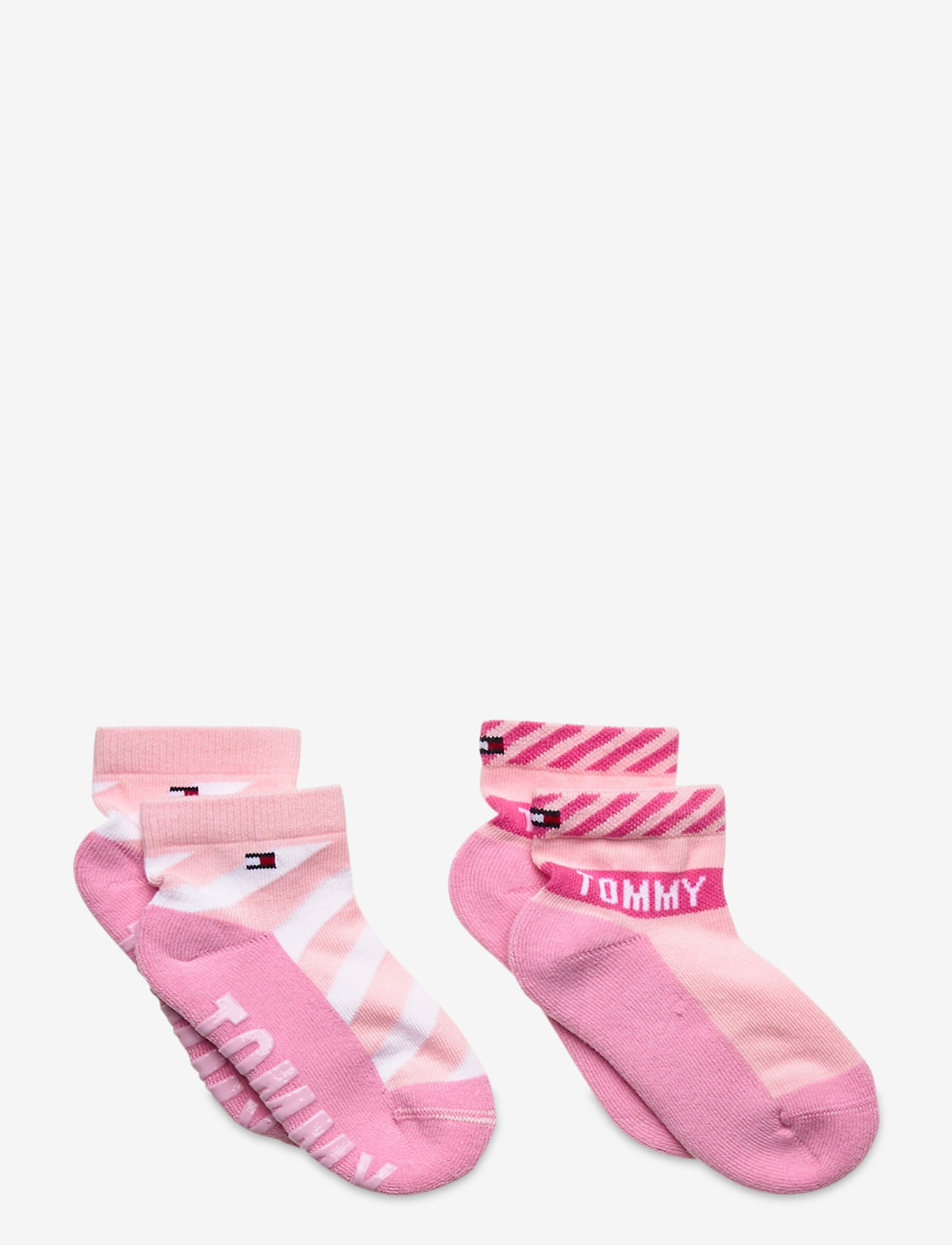 Tommy Hilfiger - TH BABY SOCK 2P BOLD - pink combo - 0
