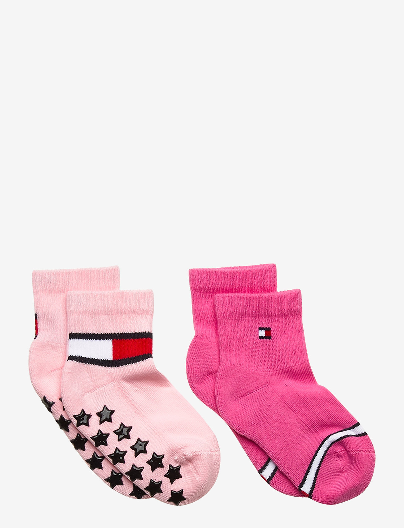 Tommy Hilfiger - TH BABY SOCK 2P FLAG - pink combo - 0