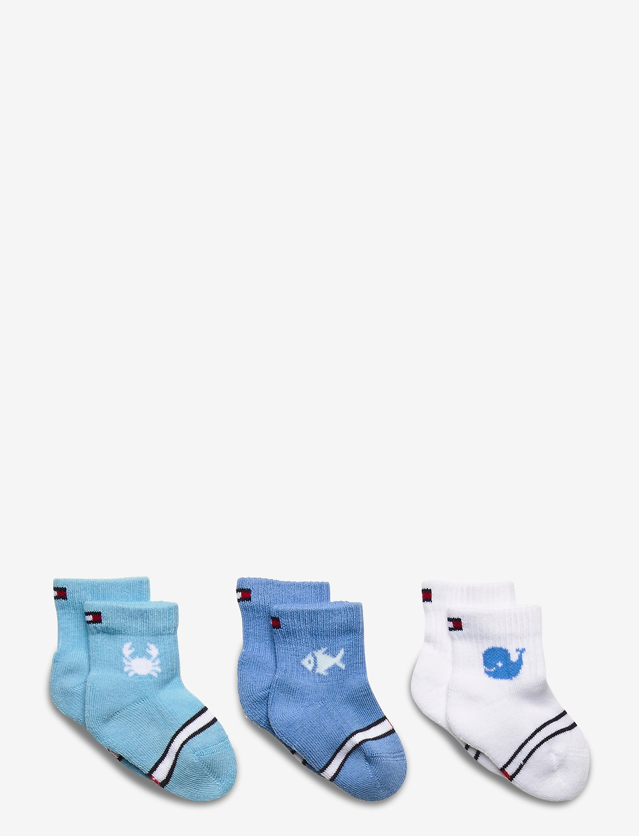 Tommy Hilfiger - TH BABY SOCK 3P GIFTBOX NEWBORN - blue combo - 0