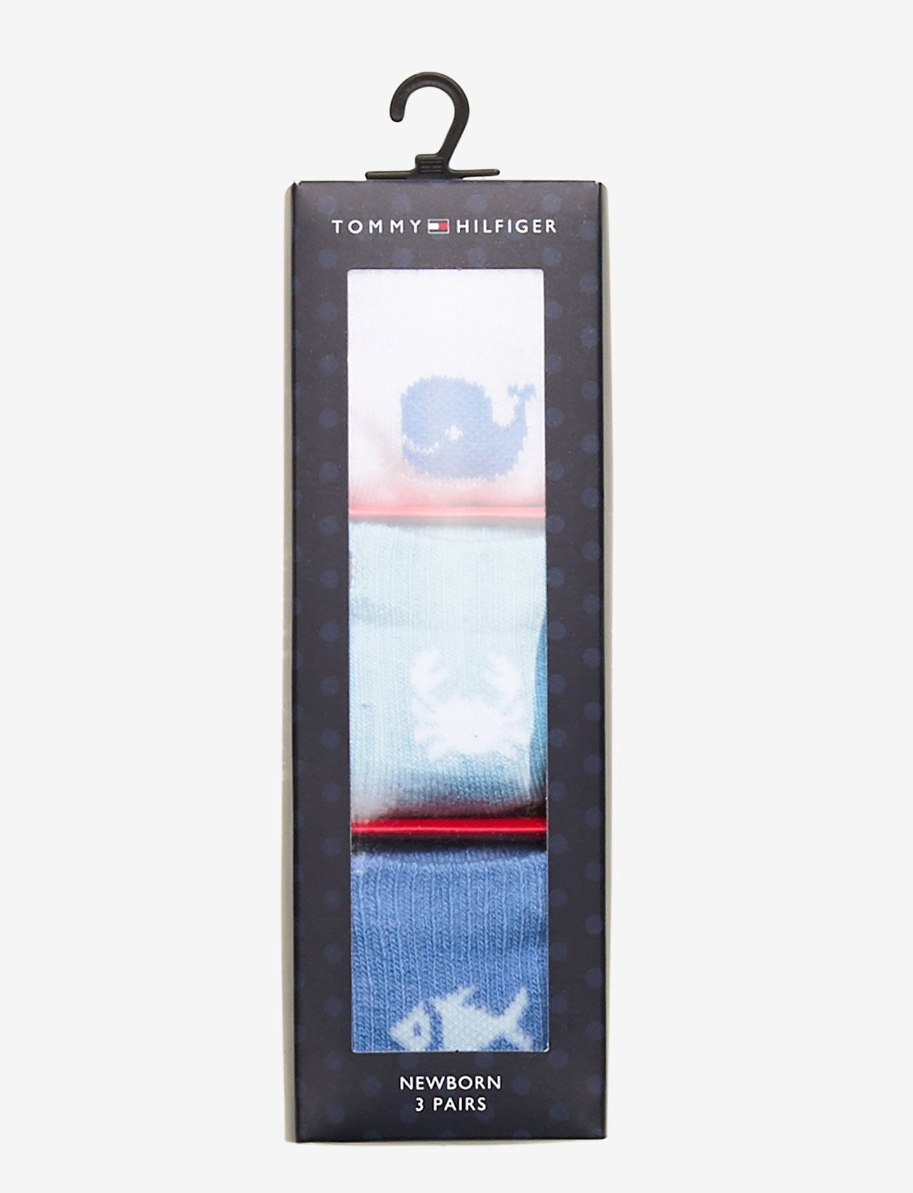 Tommy Hilfiger - TH BABY SOCK 3P GIFTBOX NEWBORN - blue combo - 1
