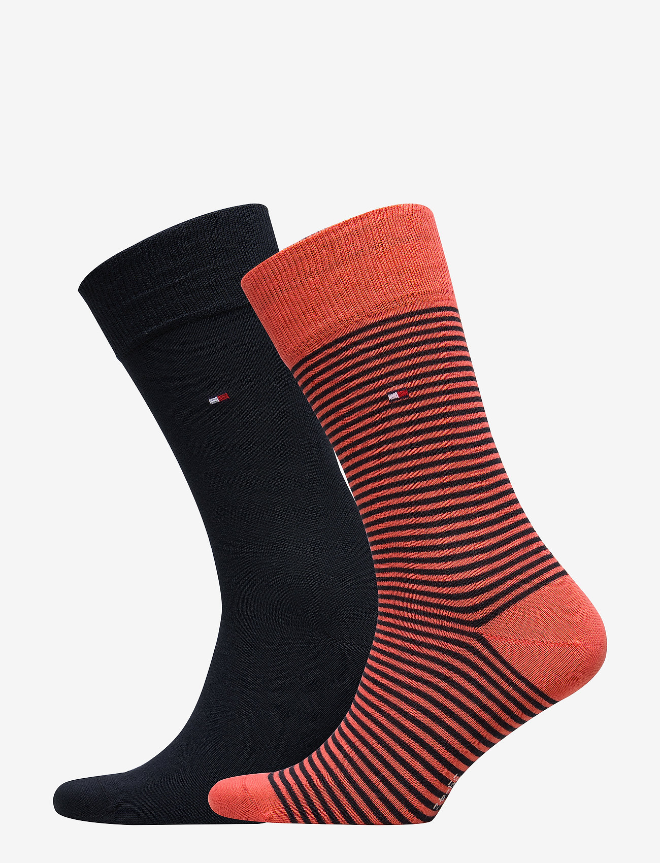 Tommy Hilfiger - TH MEN SMALL STRIPE SOCK 2P - coral - 0