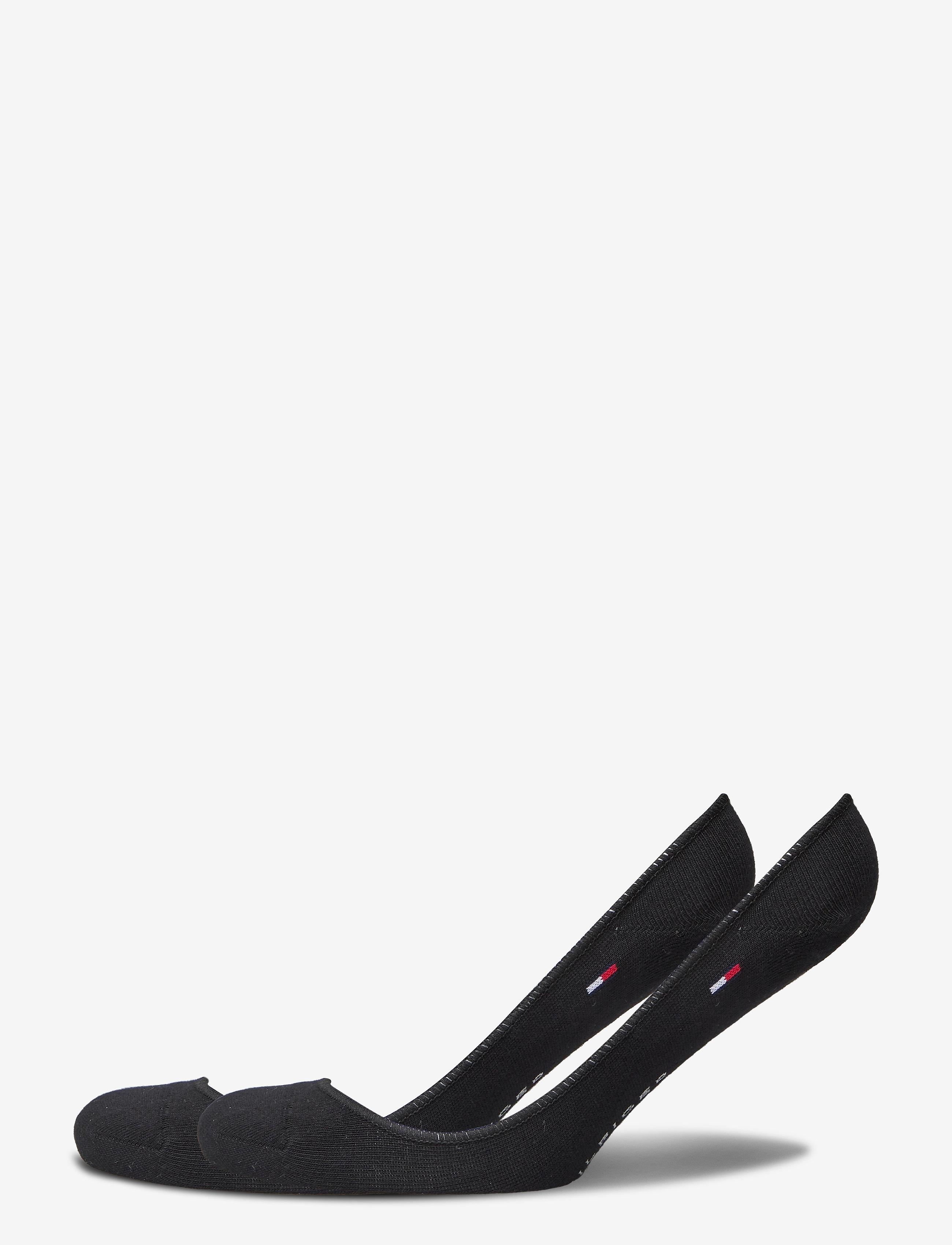 Tommy Hilfiger Th Women Footie Invisible 2P, 35-38, Socks, Schwarz - Footies-ankle Frauen