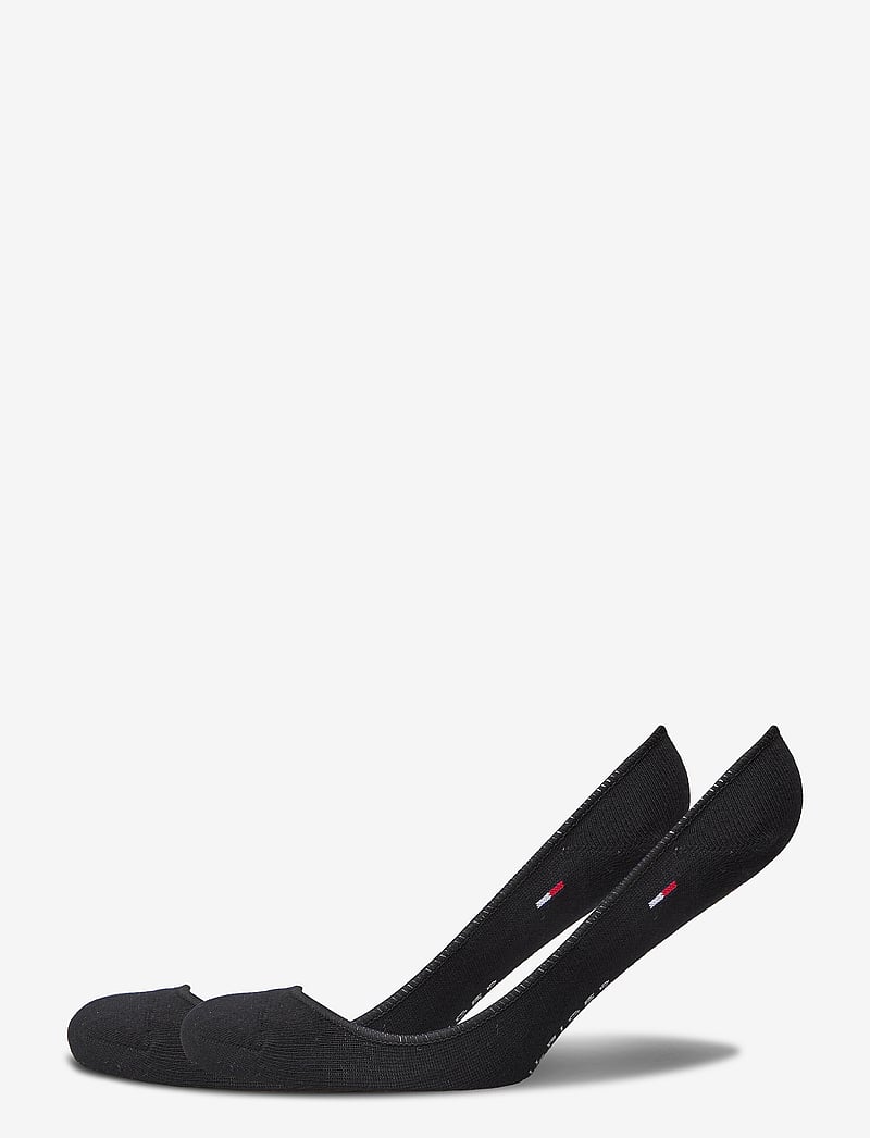 Tommy Hilfiger - TH WOMEN FOOTIE INVISIBLE 2P - ankelsokker - black - 0