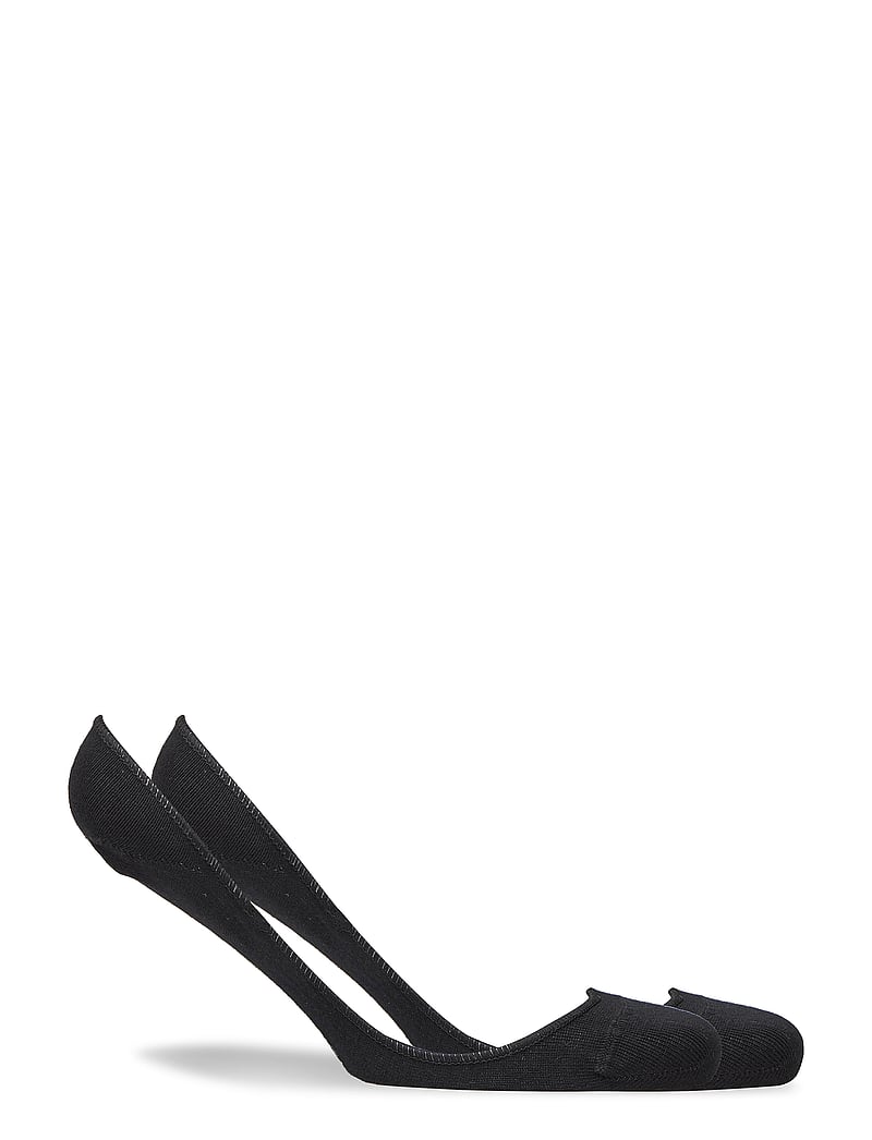 Tommy Hilfiger - TH WOMEN FOOTIE INVISIBLE 2P - ankelsokker - black - 1