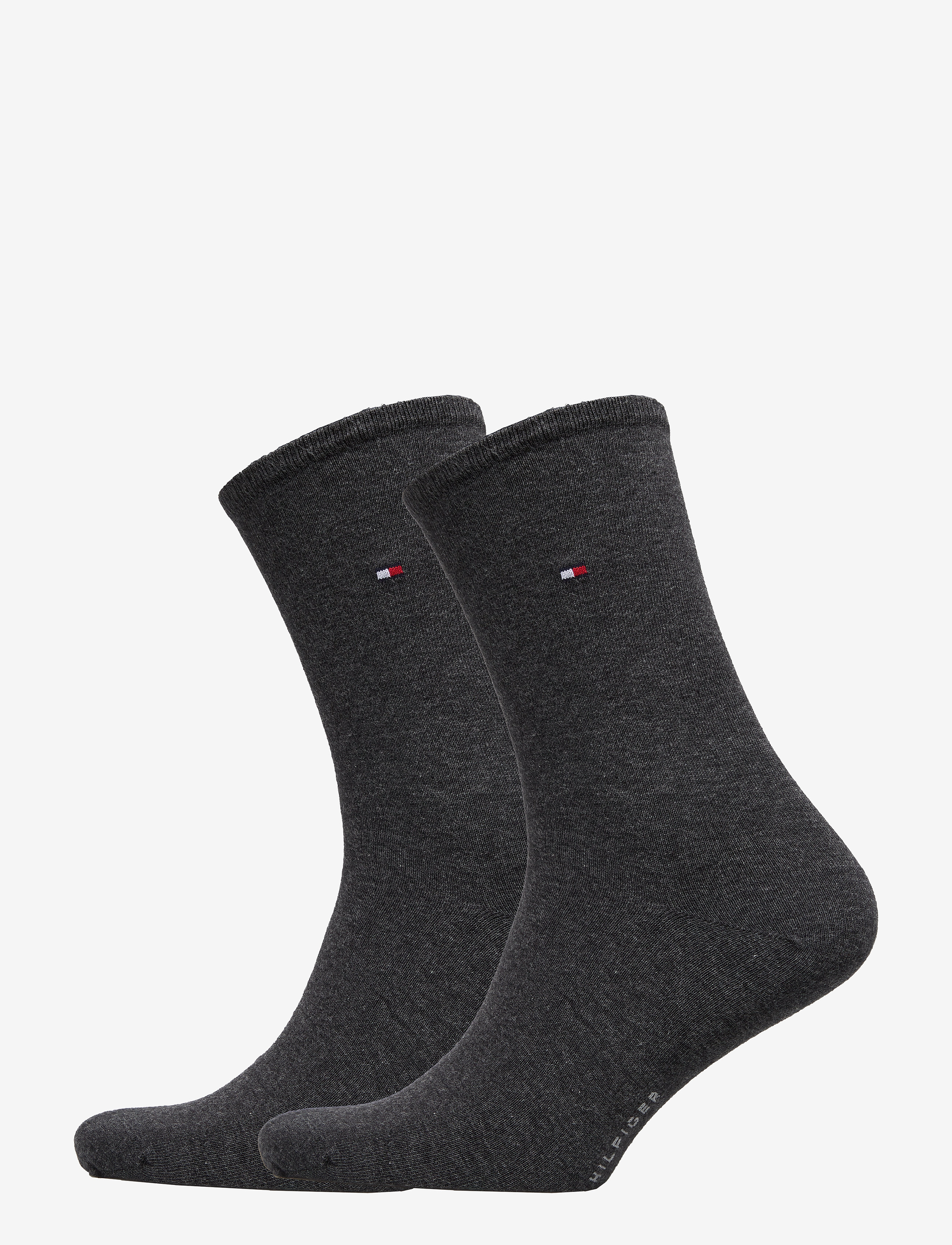 TH WOMEN SOCK CASUAL 2P - ANTHRACITE MELANGE