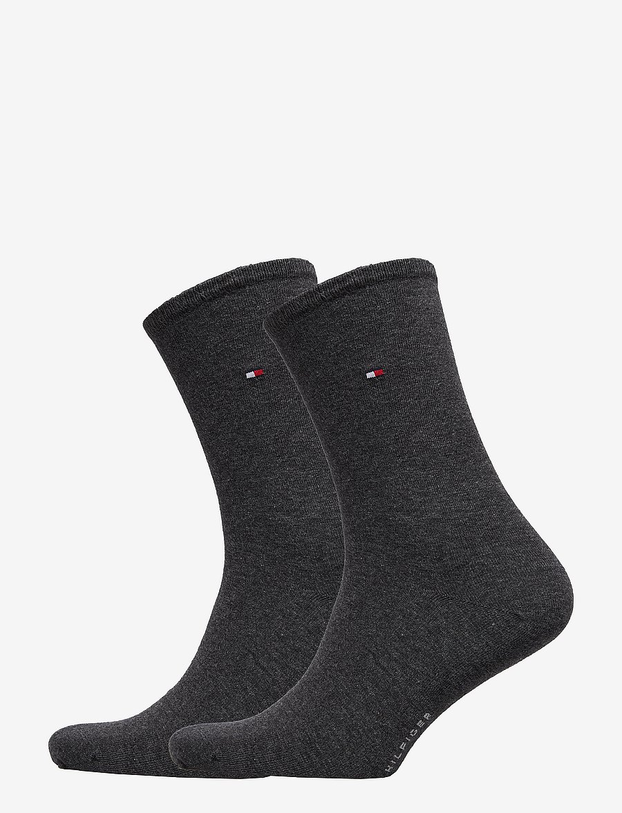 Tommy Hilfiger - TH WOMEN SOCK CASUAL 2P - anthracite melange - 0
