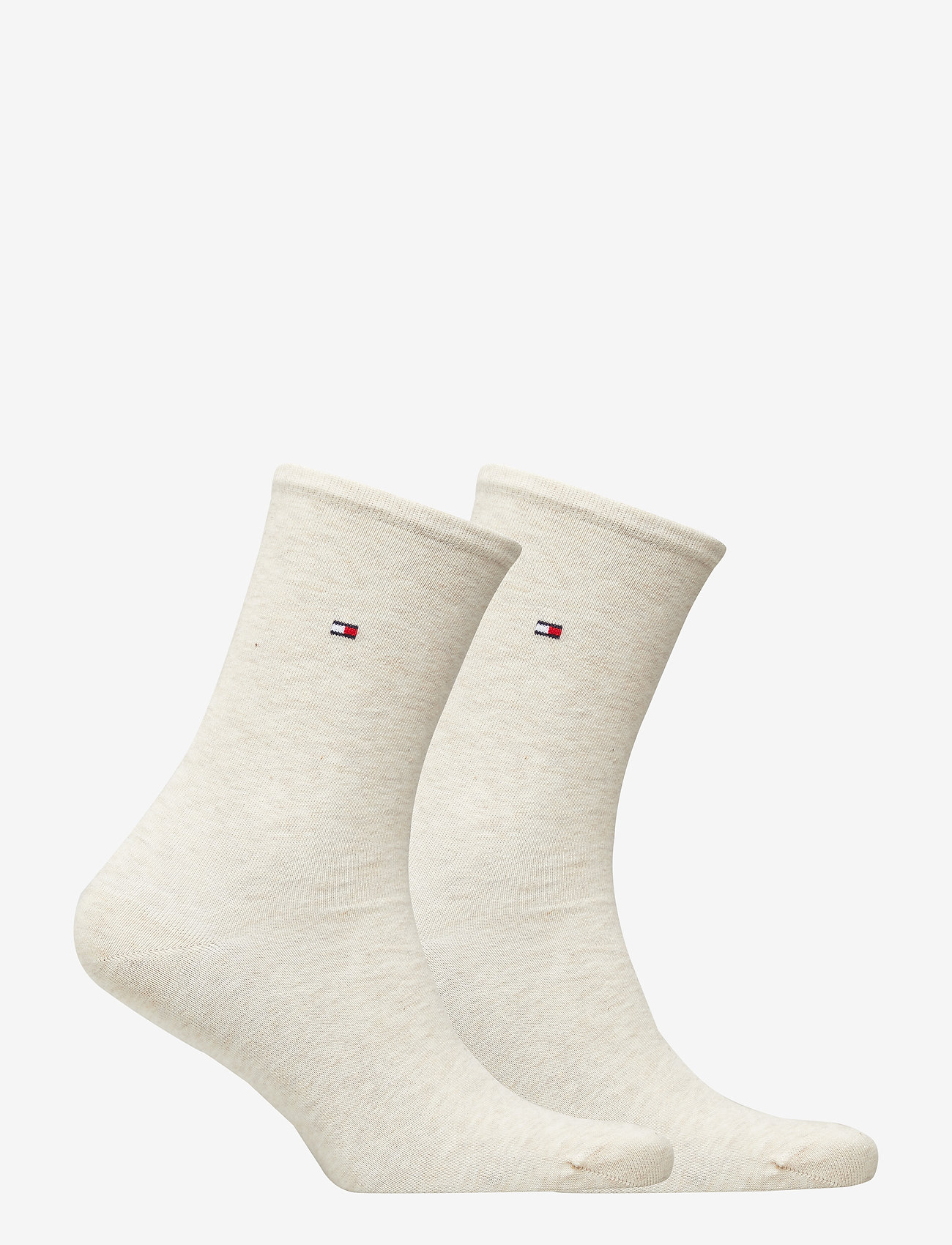 Tommy Hilfiger - TH WOMEN SOCK CASUAL 2P - vanliga strumpor - light beige melange - 1