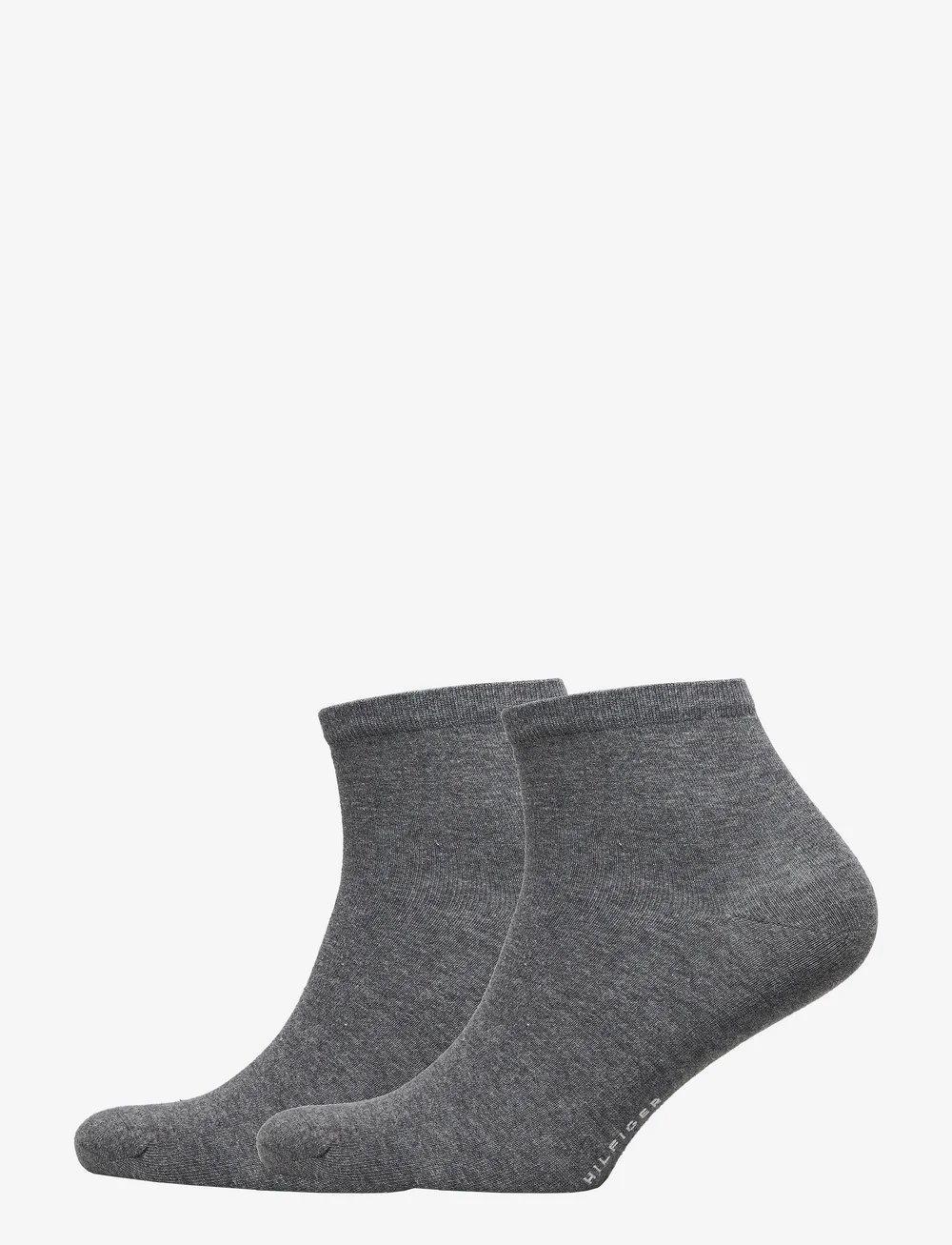 Tommy Hilfiger - TH WOMEN CASUAL SHORT SOCK 2P - crew-socken - middle grey melange - 0