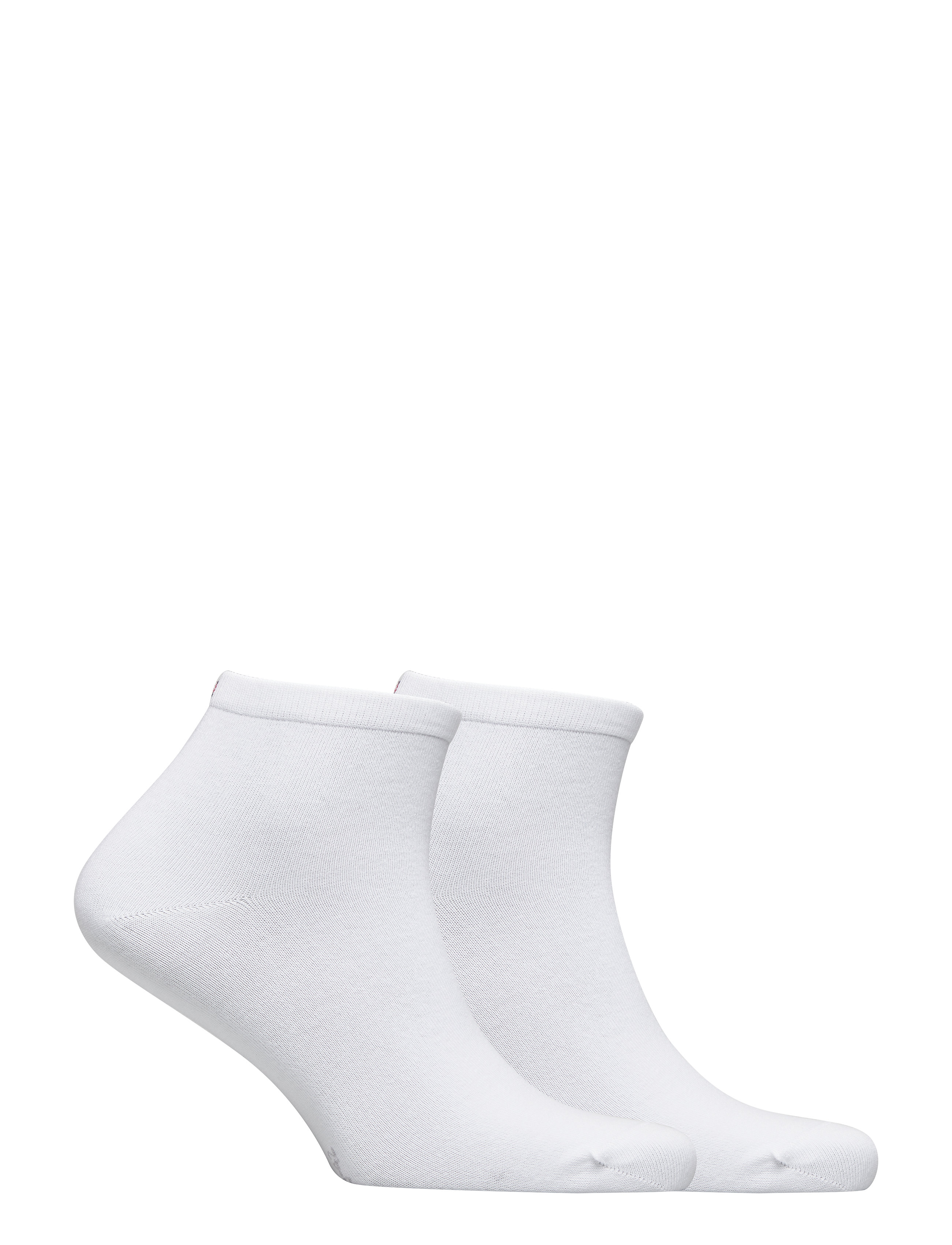 Tommy Hilfiger - TH WOMEN CASUAL SHORT SOCK 2P - tavalliset sukat - white - 1