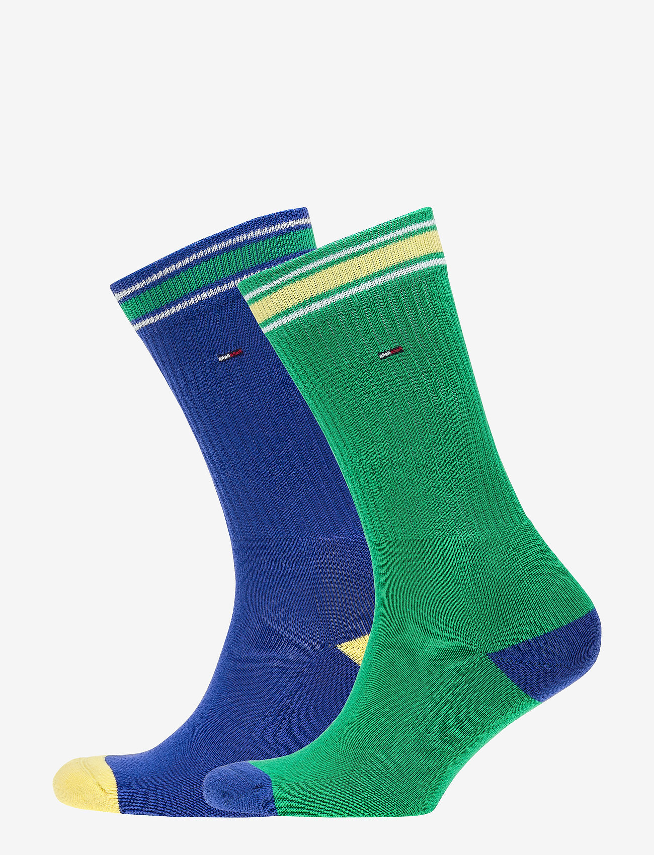 Tommy Hilfiger - TH KIDS ICONIC SPORTS SOCK 2P - blue / green - 0