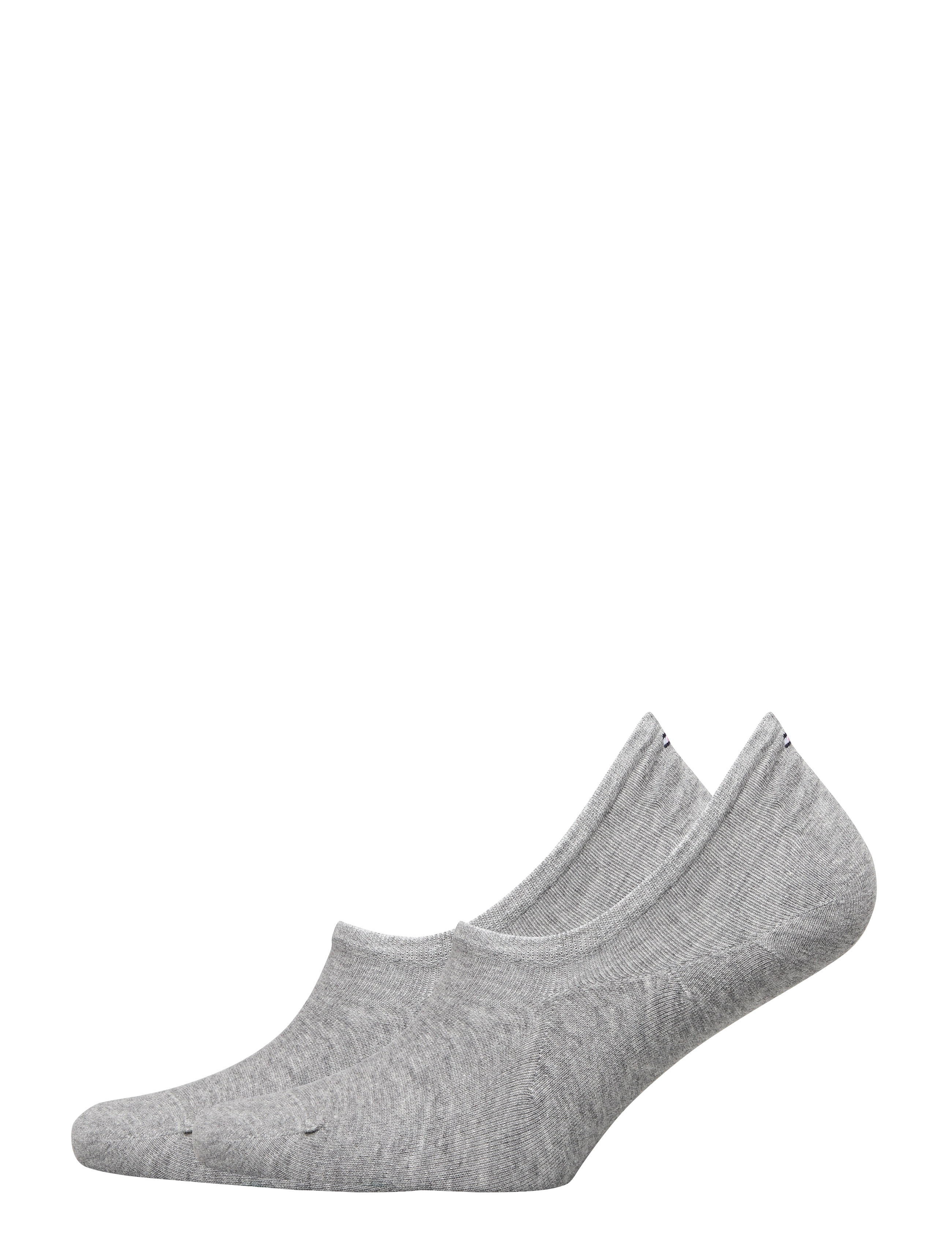 Tommy Hilfiger Th Men Footie 2P, 43-46, Grey, Sokker > Ankelstrømper, Herre