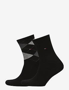 TH WOMEN CHECK SOCK 2P, Tommy Hilfiger