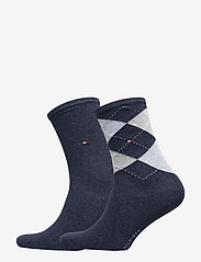 Tommy Hilfiger - TH WOMEN CHECK SOCK 2P - jeans - 0