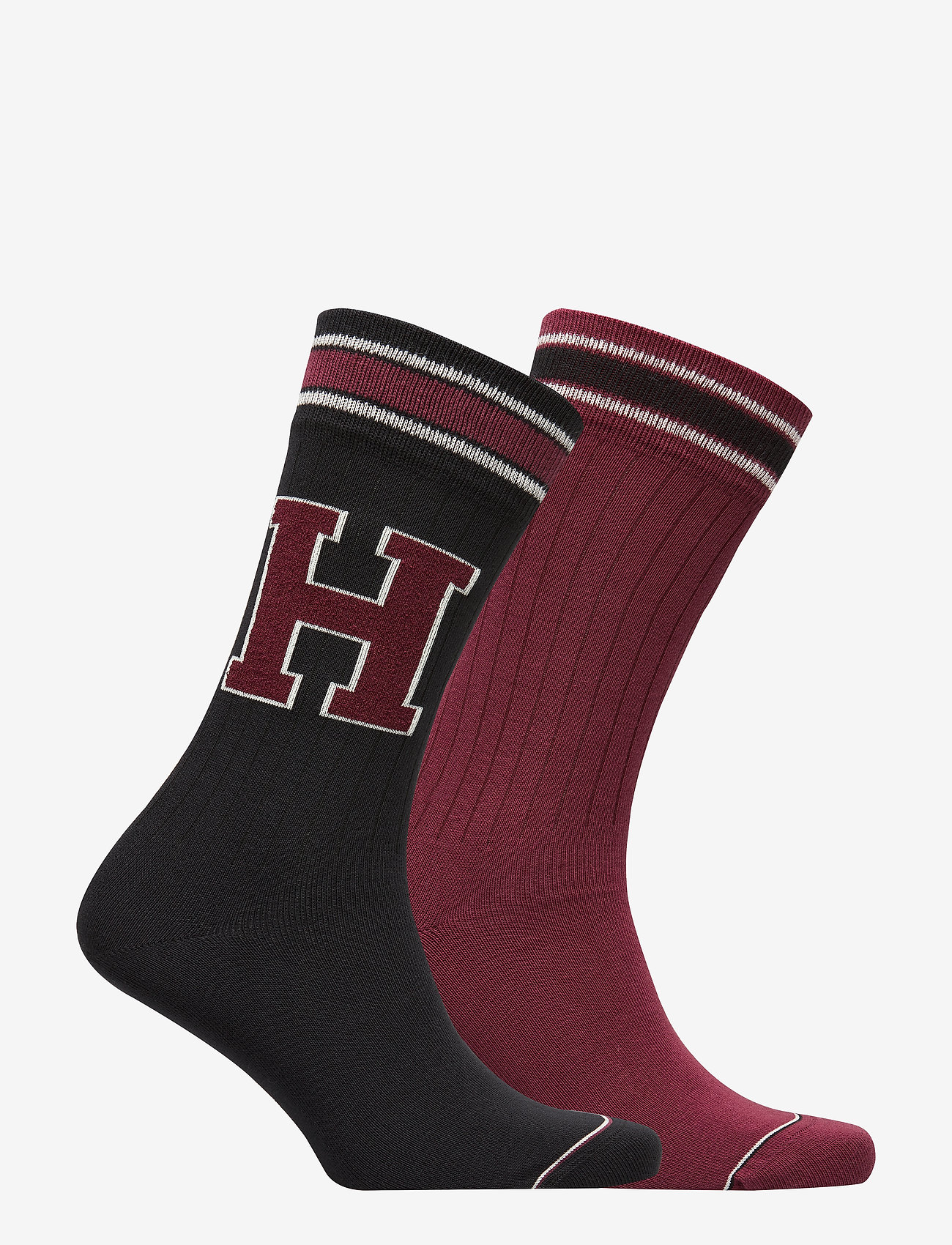 Tommy Hilfiger - TH MEN TH PATCH SOCK 2P - bordeaux - 1
