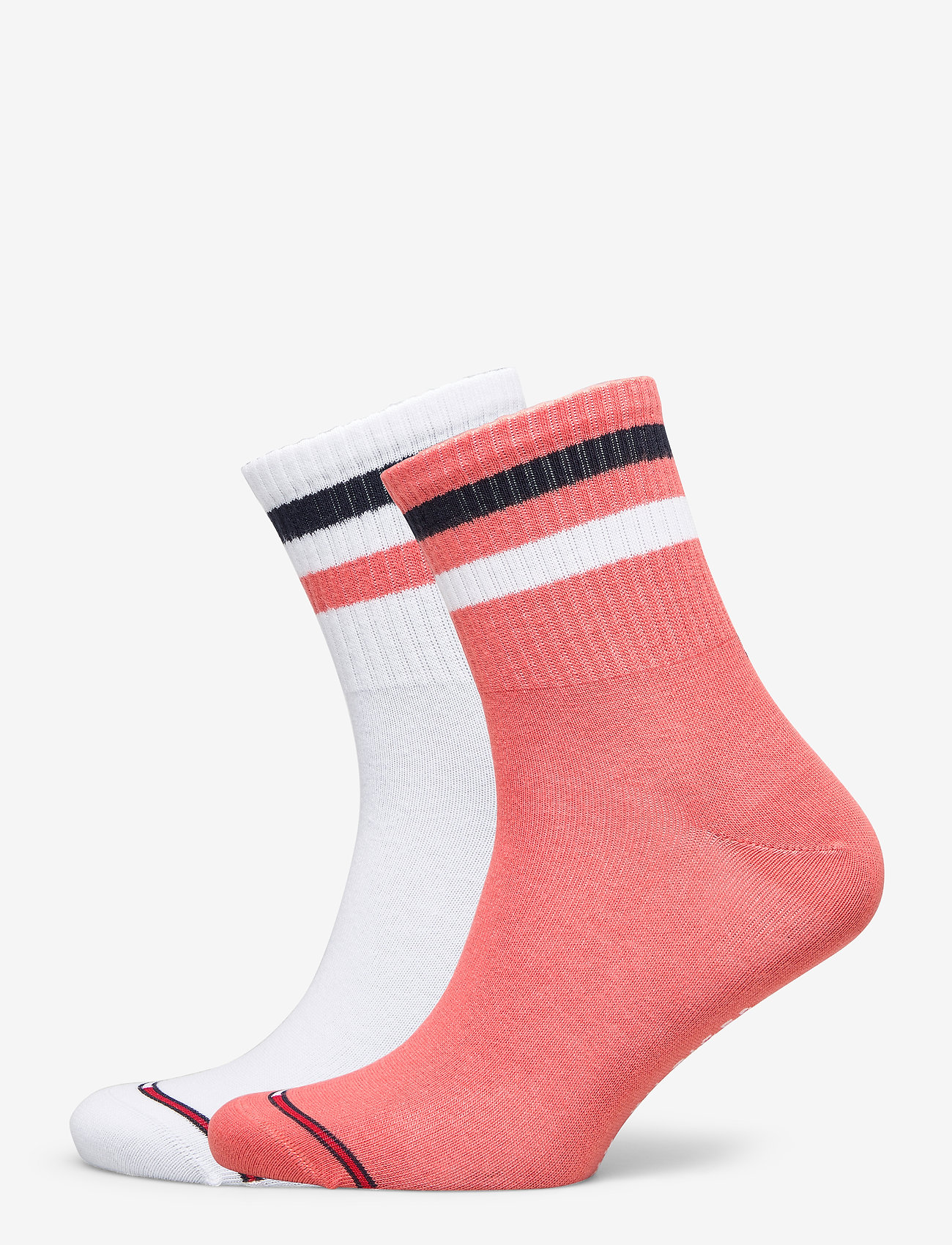 Tommy Hilfiger - TH QUARTER 2P STRIPE - coral - 0
