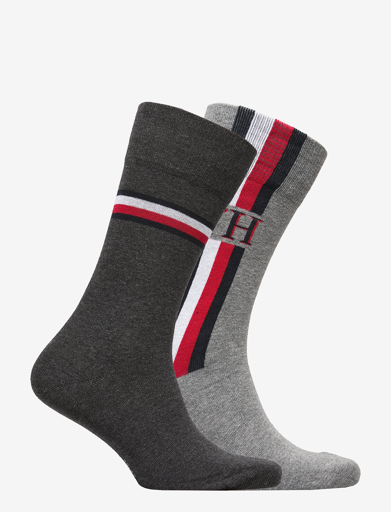 Tommy Hilfiger - TH MEN SOCK 2P ICONIC STRIPE - dark grey melange - 1