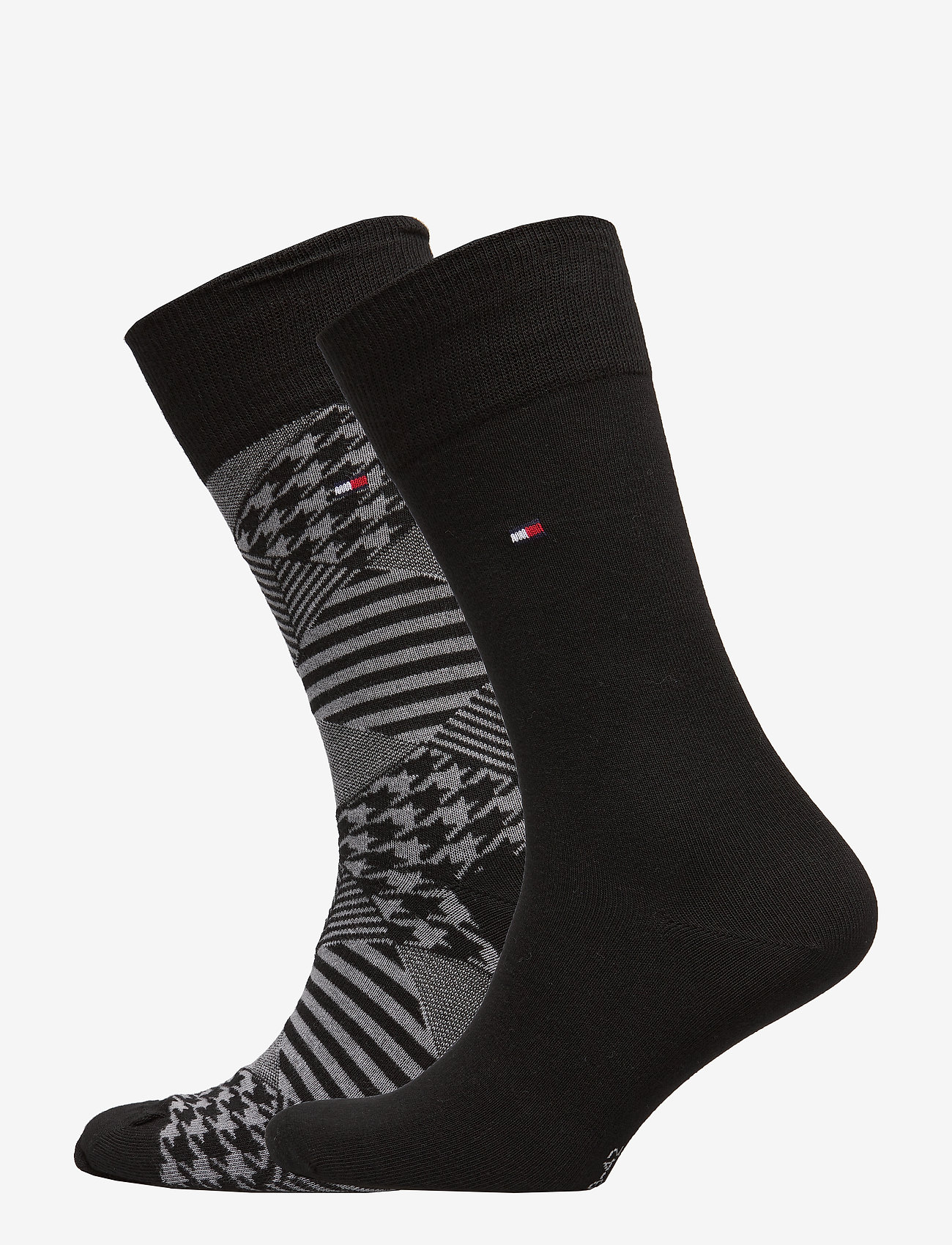 Tommy Hilfiger - TH MEN SOCK 2P HOUNDSTOOTH - black - 0