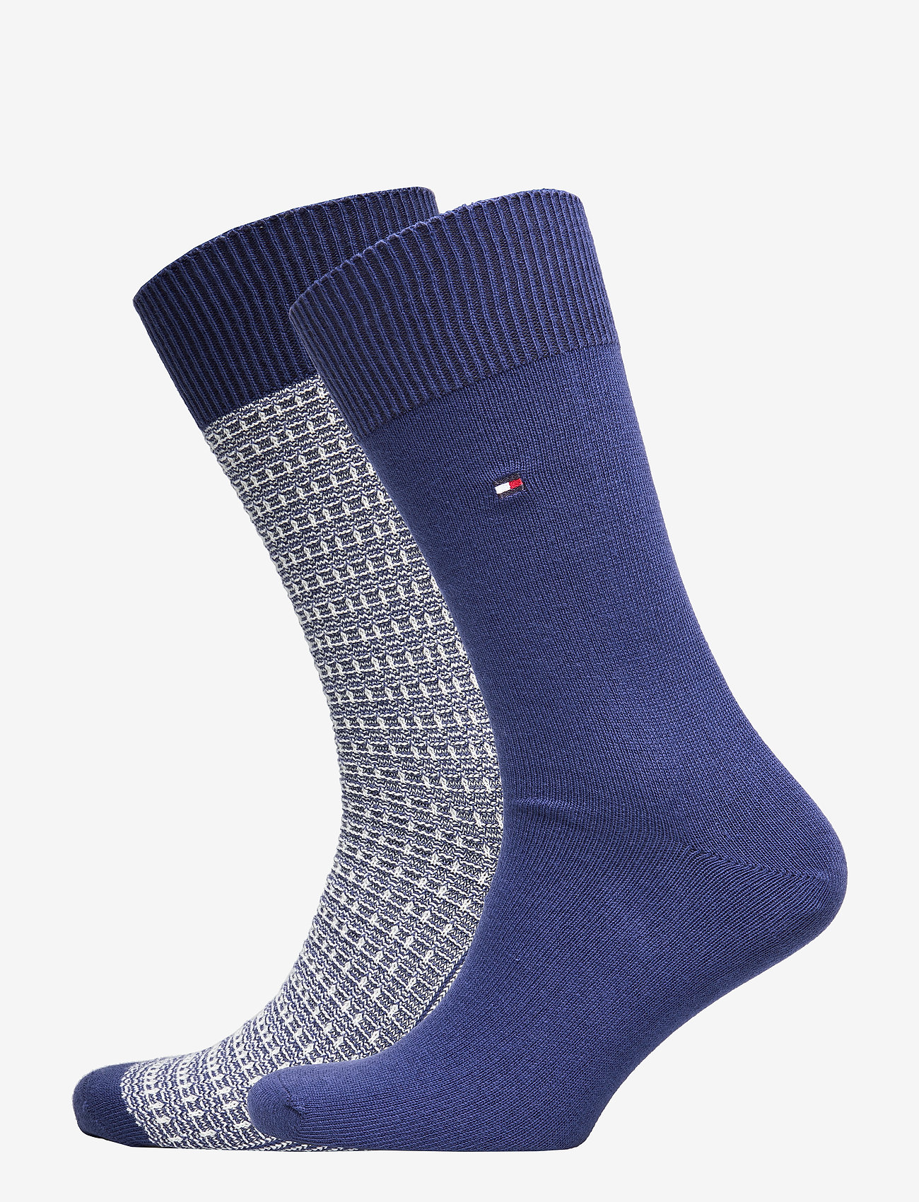 TH MEN SOCK 2P STRUCTURE KNIT - BLUE DEPTHS