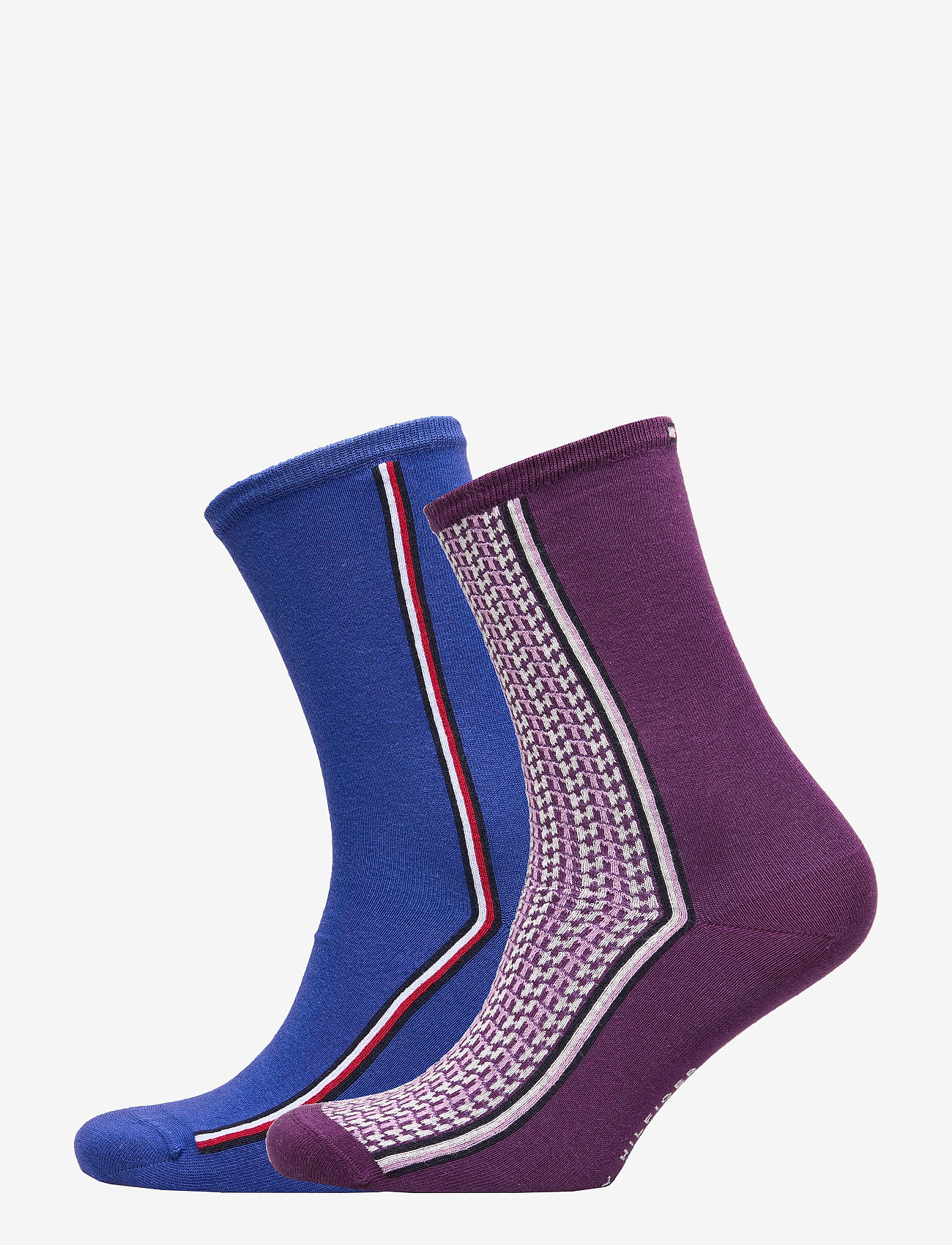 Tommy Hilfiger - TH WOMEN SOCK 2P MONOGRAM - grape - 0