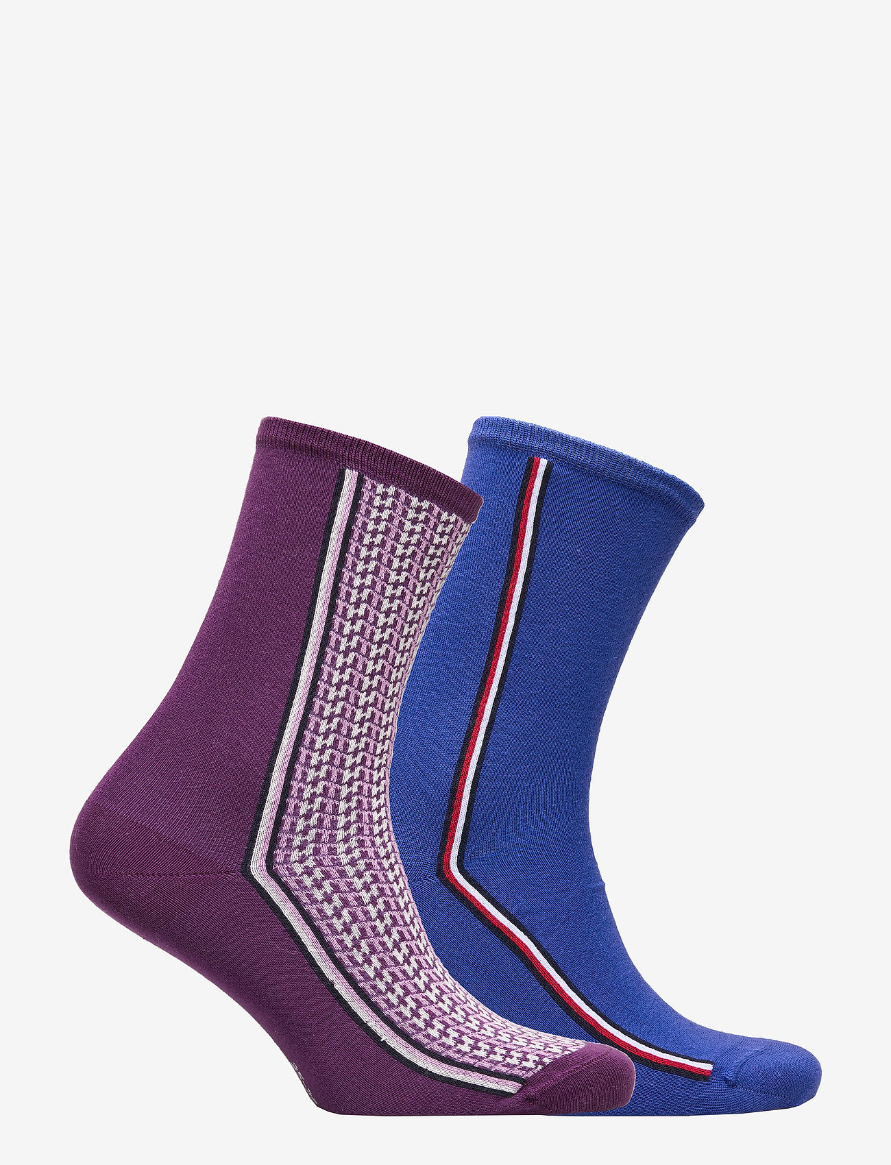 Tommy Hilfiger - TH WOMEN SOCK 2P MONOGRAM - grape - 1