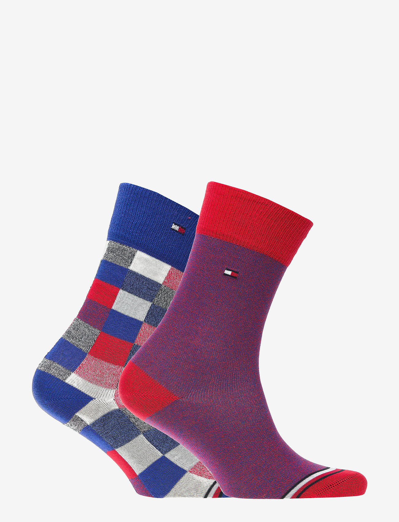Tommy Hilfiger - TH SOCK 2P BLOCKS - red / blue - 1