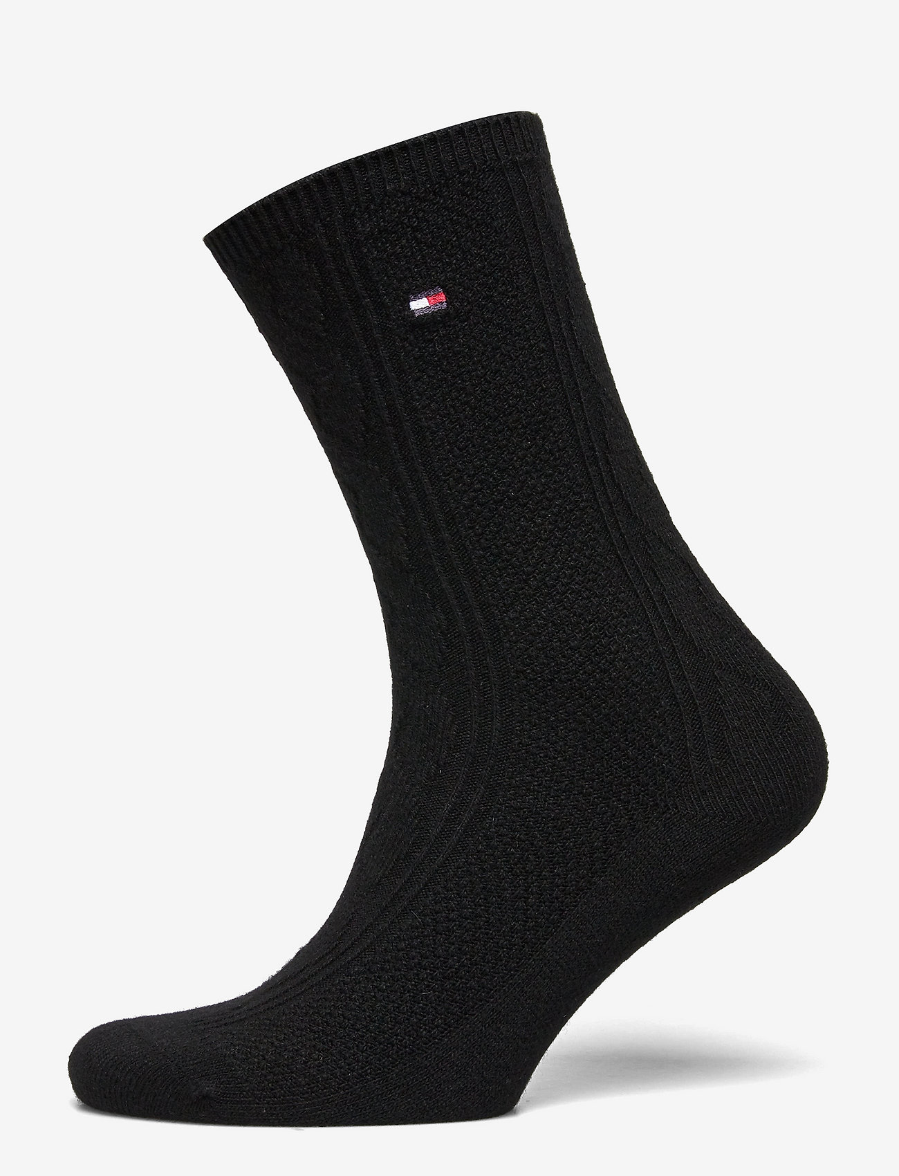 Tommy Hilfiger - TH WOMEN BOOT SOCK 1P CABLE - black - 0