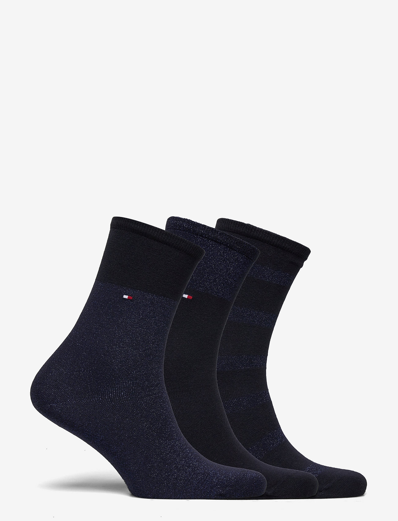 Tommy Hilfiger - TH WOMEN SOCK 3P SPARKLE GIFTBOX - navy - 1