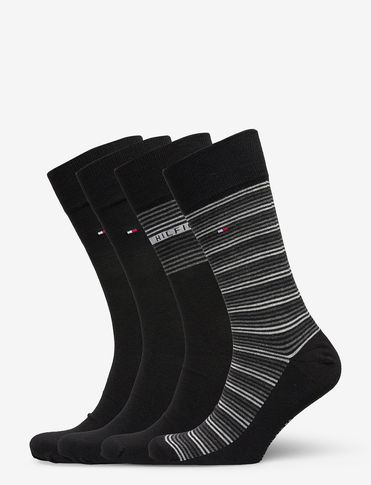 Tommy Hilfiger - TH MEN SOCK 4P TIN GIFTBOX STRIPE - black - 0