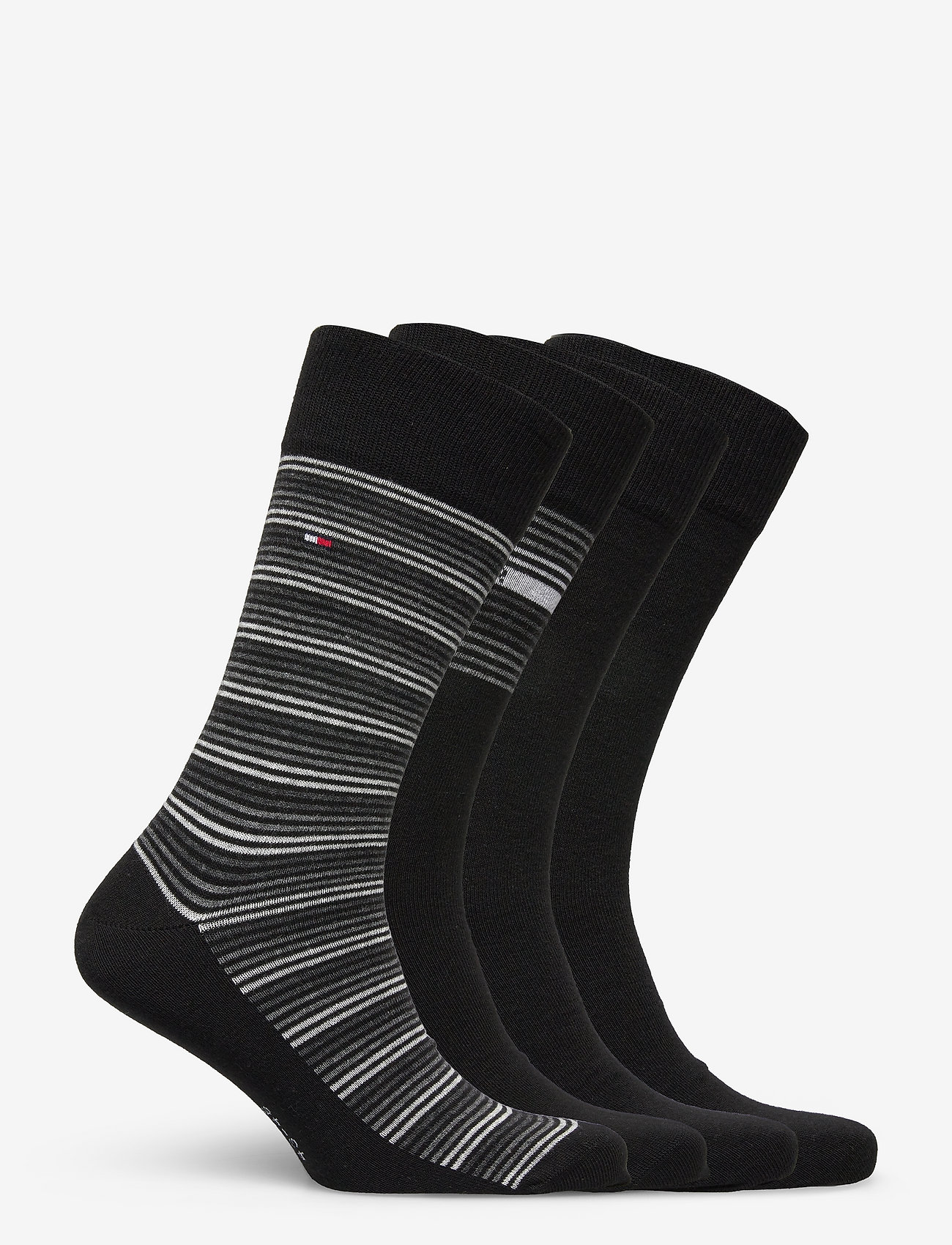 Tommy Hilfiger - TH MEN SOCK 4P TIN GIFTBOX STRIPE - black - 1