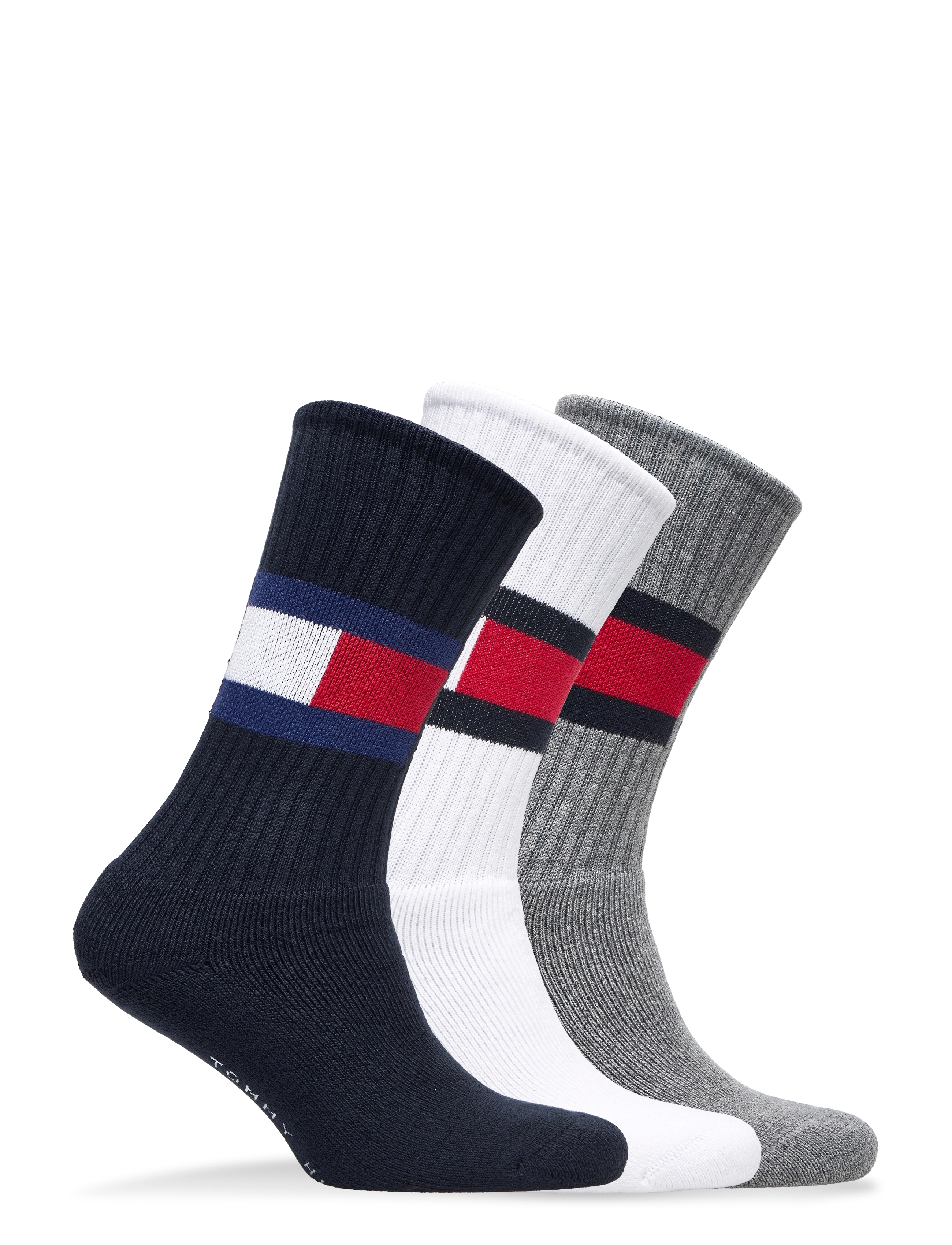 Tommy Hilfiger - TH MEN SOCK 3P FLAG ECOM - white / navy / grey - 1