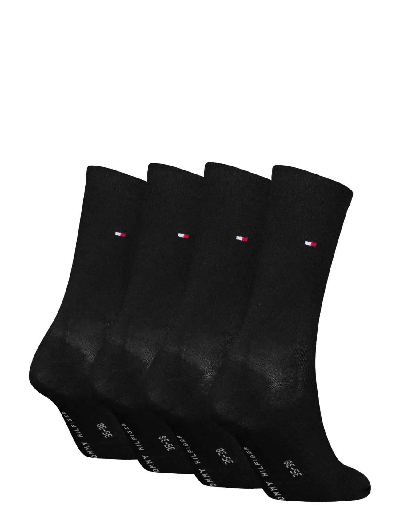 Tommy Hilfiger - TH WOMEN 4P SOCK ECOM - undertøj og sokker - black - 1
