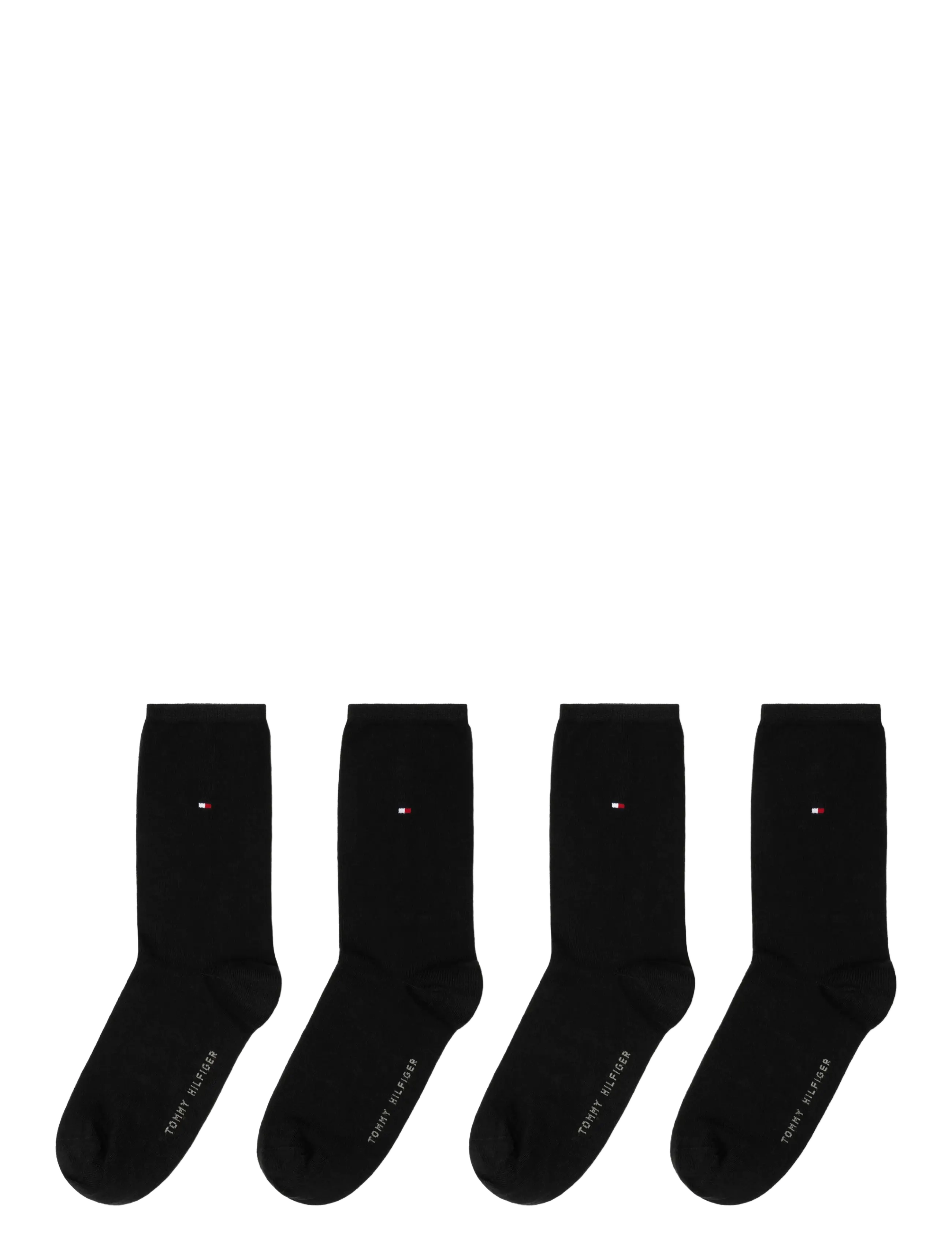 Tommy Hilfiger - TH WOMEN 4P SOCK ECOM - undertøj og sokker - black - 2