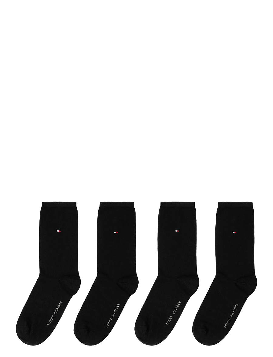 Tommy Hilfiger - TH WOMEN 4P SOCK ECOM - undertøj og sokker - black - 2