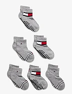 TH BABY SOCK 6P FLAG SOCK ECOM - GREY