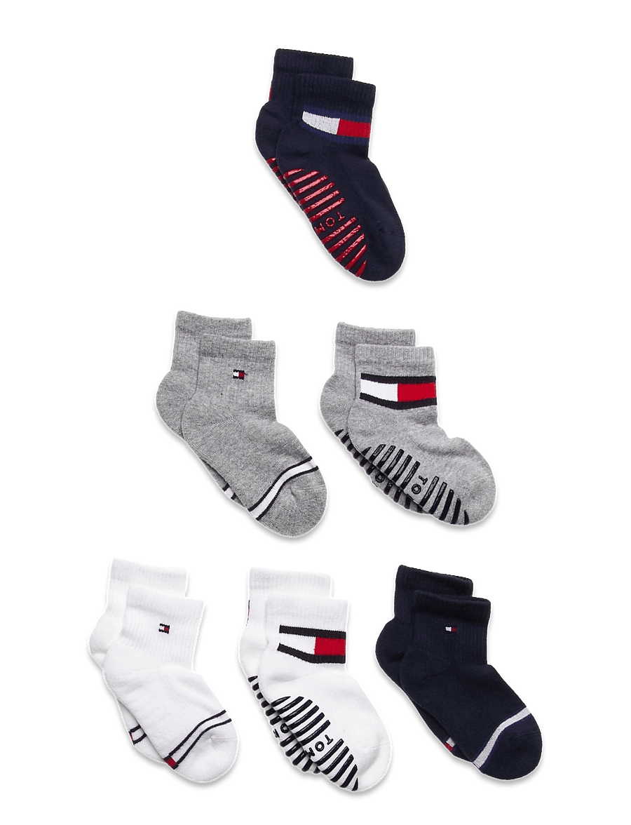 Tommy Hilfiger - TH BABY SOCK 6P FLAG SOCK ECOM - sokker - white/grey/navy - 0