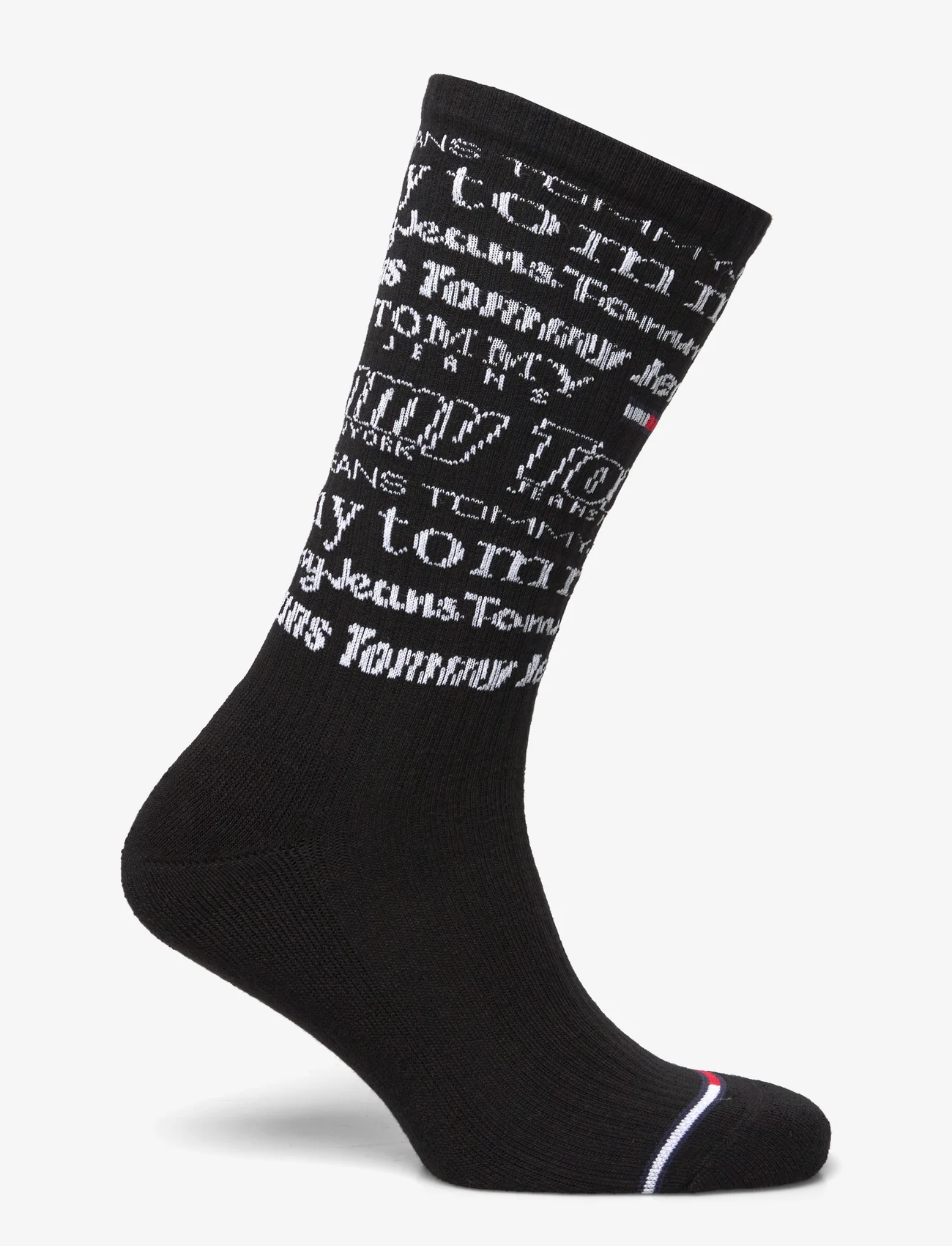 Tommy Hilfiger - TH UNI TJ SOCK 1P AOP TOMMY JEANS - regular socks - black - 1