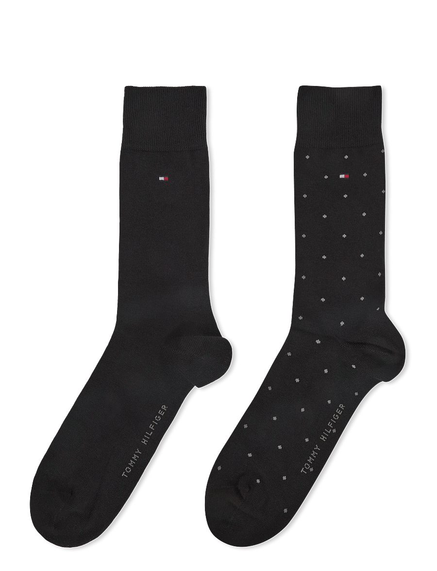 Tommy Hilfiger - TH MEN SOCK 2P DOT - sokker - black - 1
