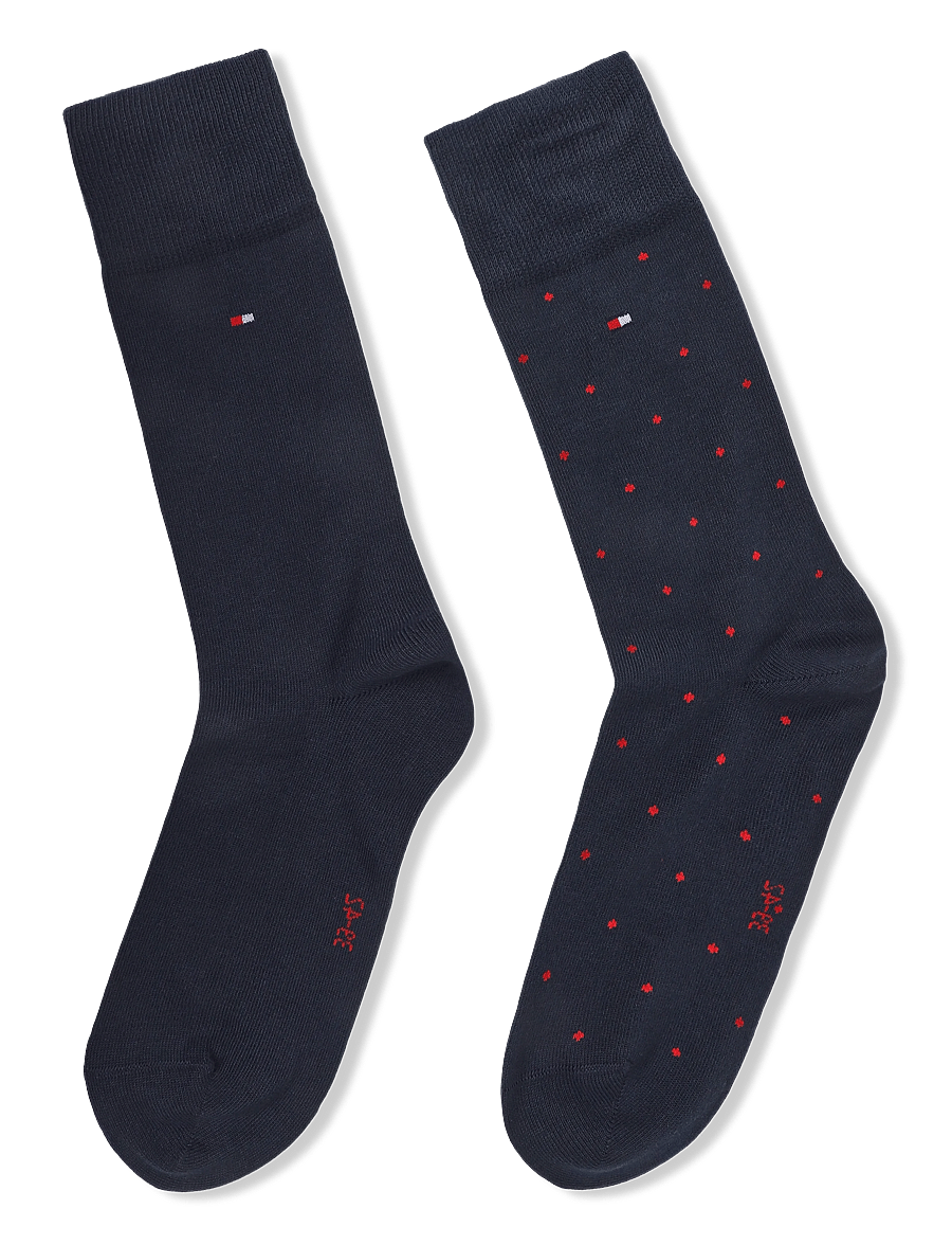 Tommy Hilfiger - TH MEN SOCK 2P DOT - sokker - navy - 1