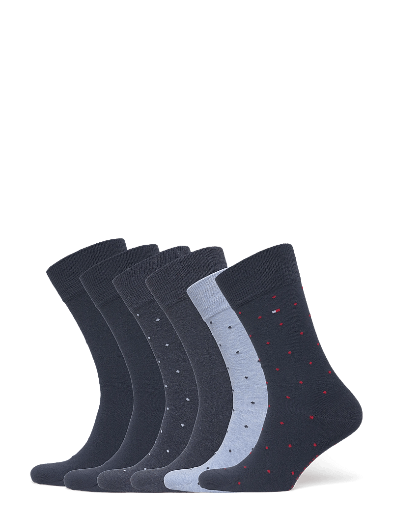 Tommy Hilfiger - TH MEN SOCK 6P DOT ECOM - crew-socken - blue combo - 0