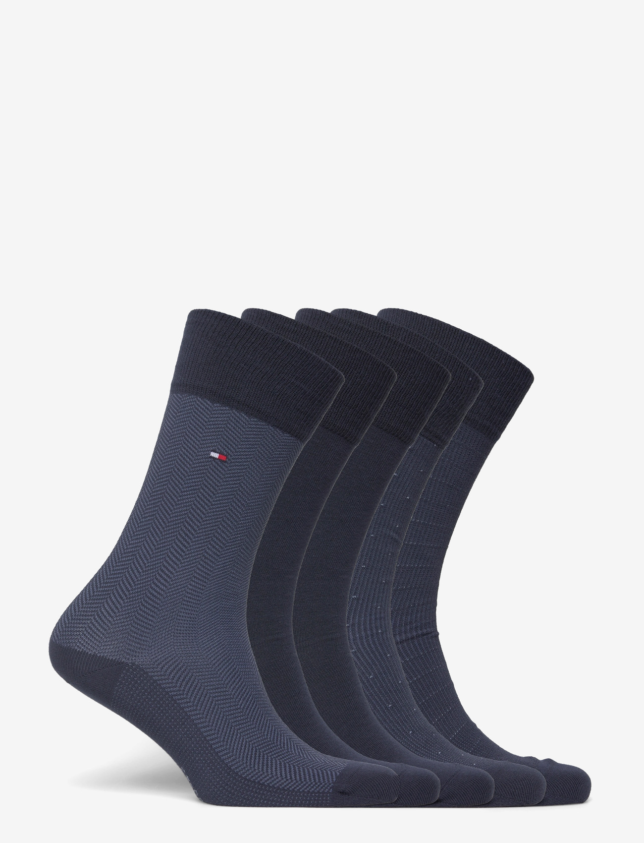 Tommy Hilfiger - TH MEN SOCK 5P GIFTBOX HERRINGBON - crew-socken - navy - 1