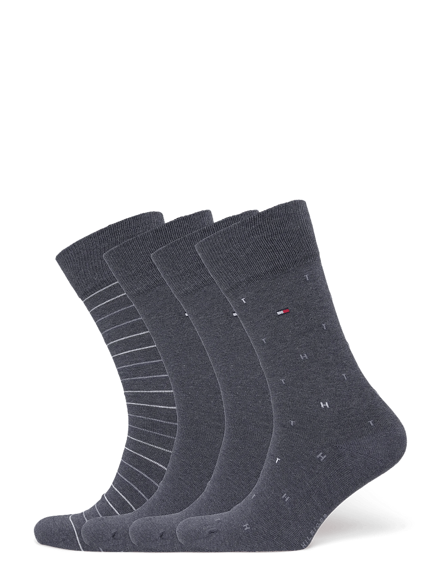 Tommy Hilfiger - TH MEN SOCK 4P TIN GIFTBOX - klassikalised sokid - jeans - 0