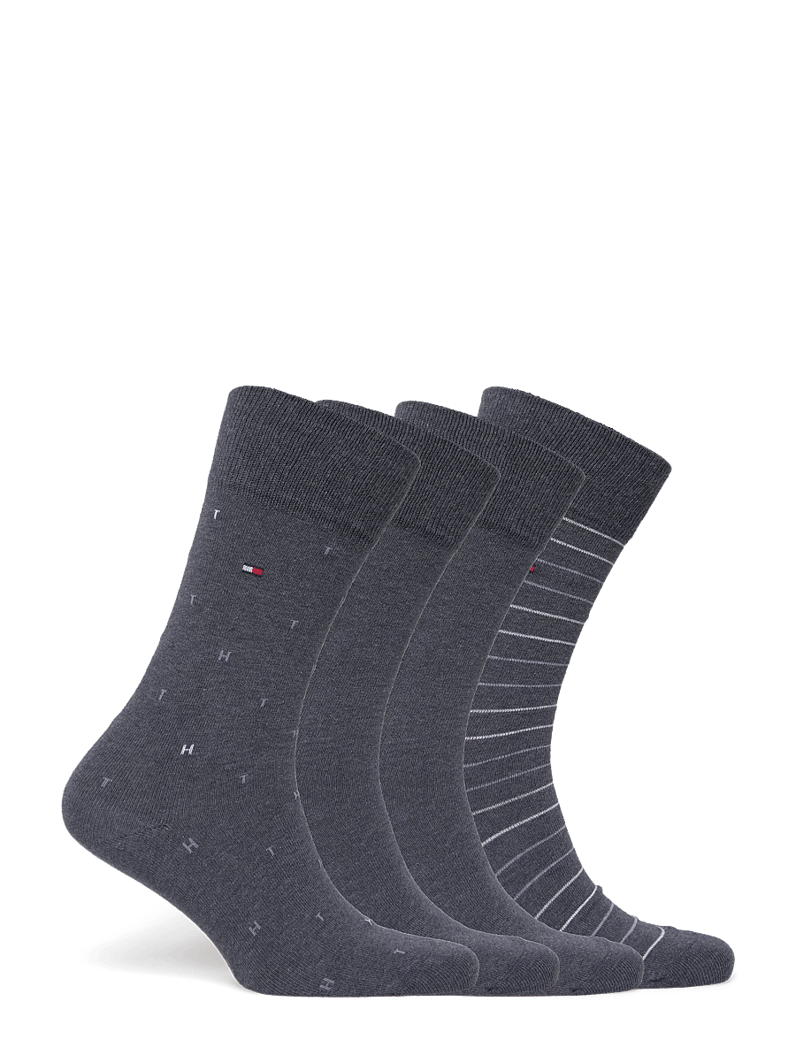 Tommy Hilfiger - TH MEN SOCK 4P TIN GIFTBOX - klassikalised sokid - jeans - 1