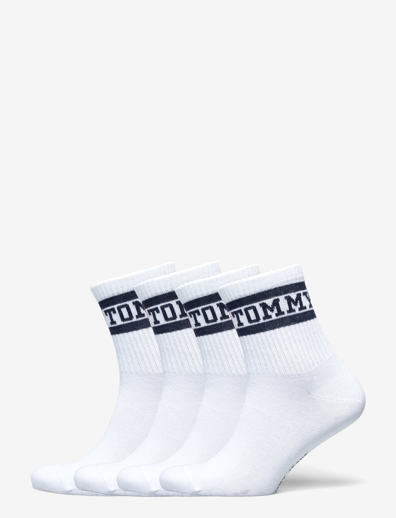 Tommy Hilfiger - TH UNI TJ SHORT SOCK 4P ECOM - geschenke unter 30€ - white - 0