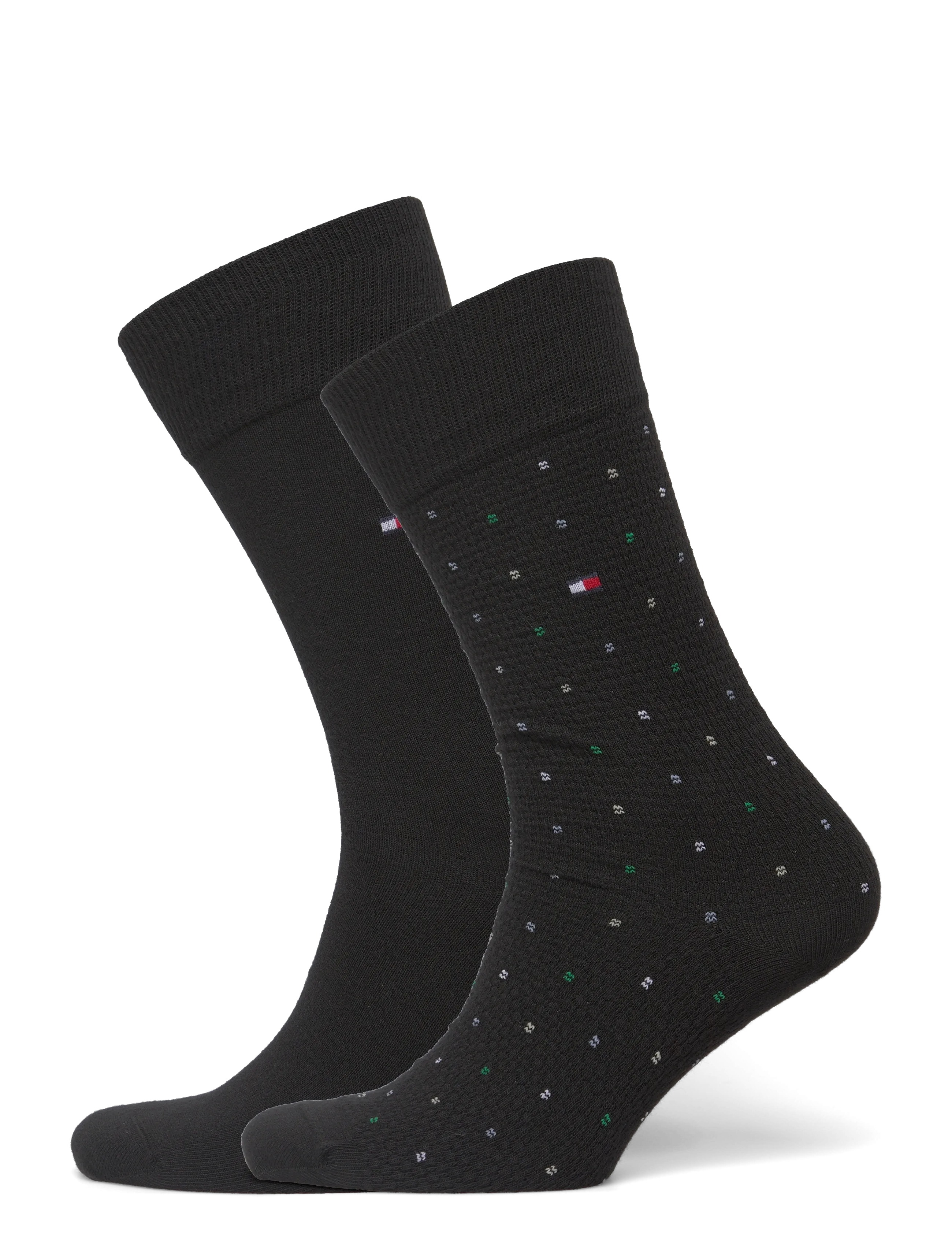 Tommy Hilfiger TH MEN SOCK 2P STRUCTURE DOT - Tommy Hilfiger - BLACK / black