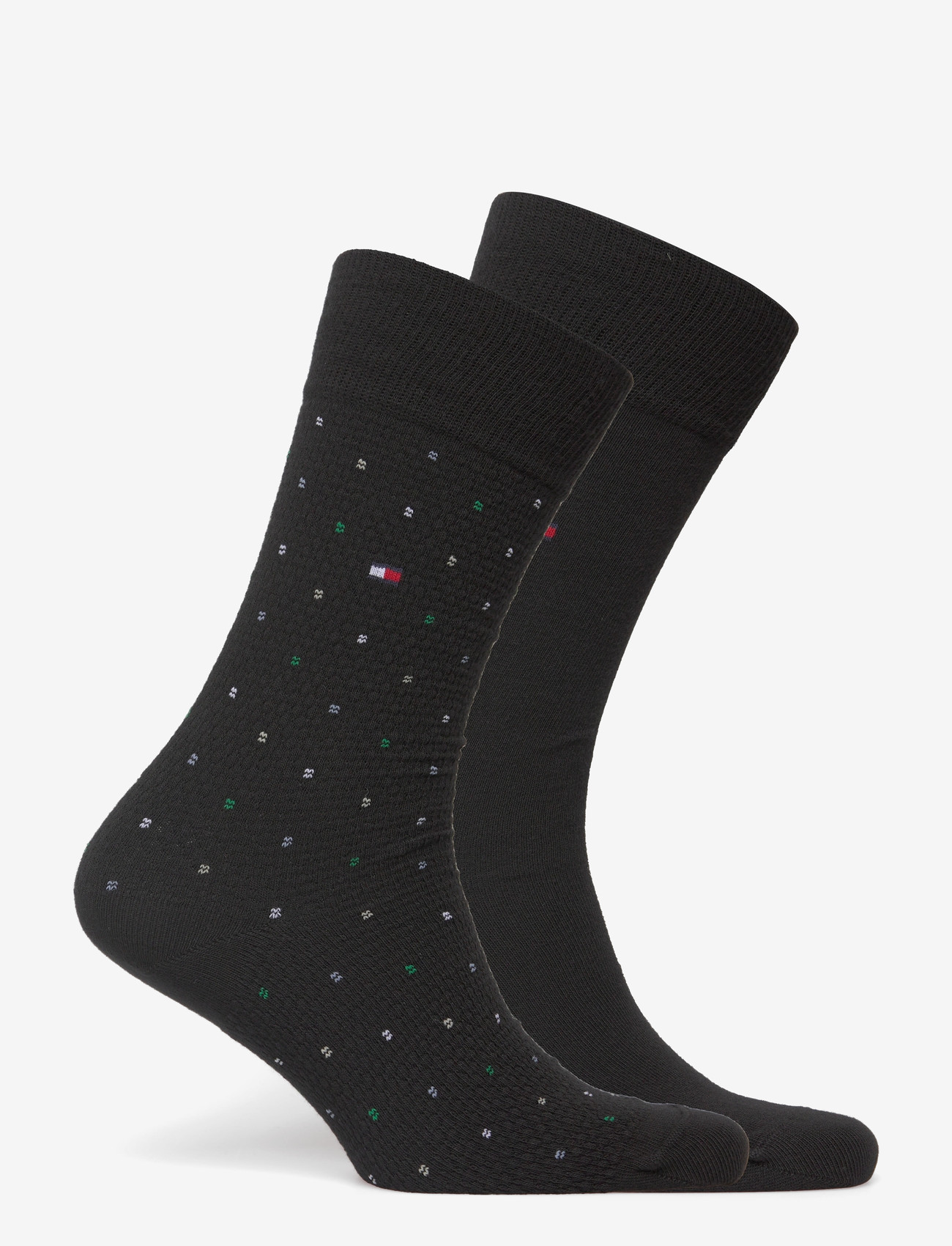 Tommy Hilfiger - TH MEN SOCK 2P STRUCTURE DOT - crew-socken - black - 1