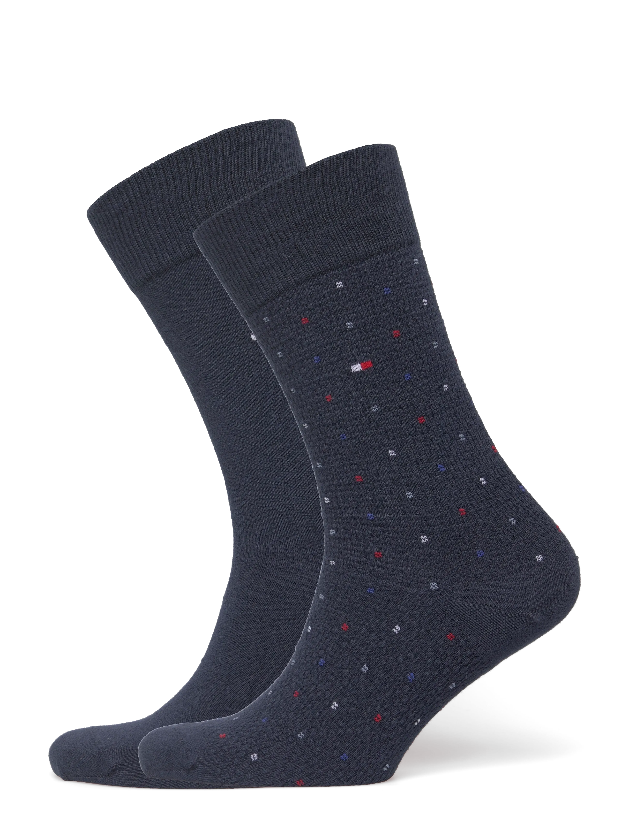 Tommy Hilfiger TH MEN SOCK 2P STRUCTURE DOT - Tommy Hilfiger - NAVY / navy