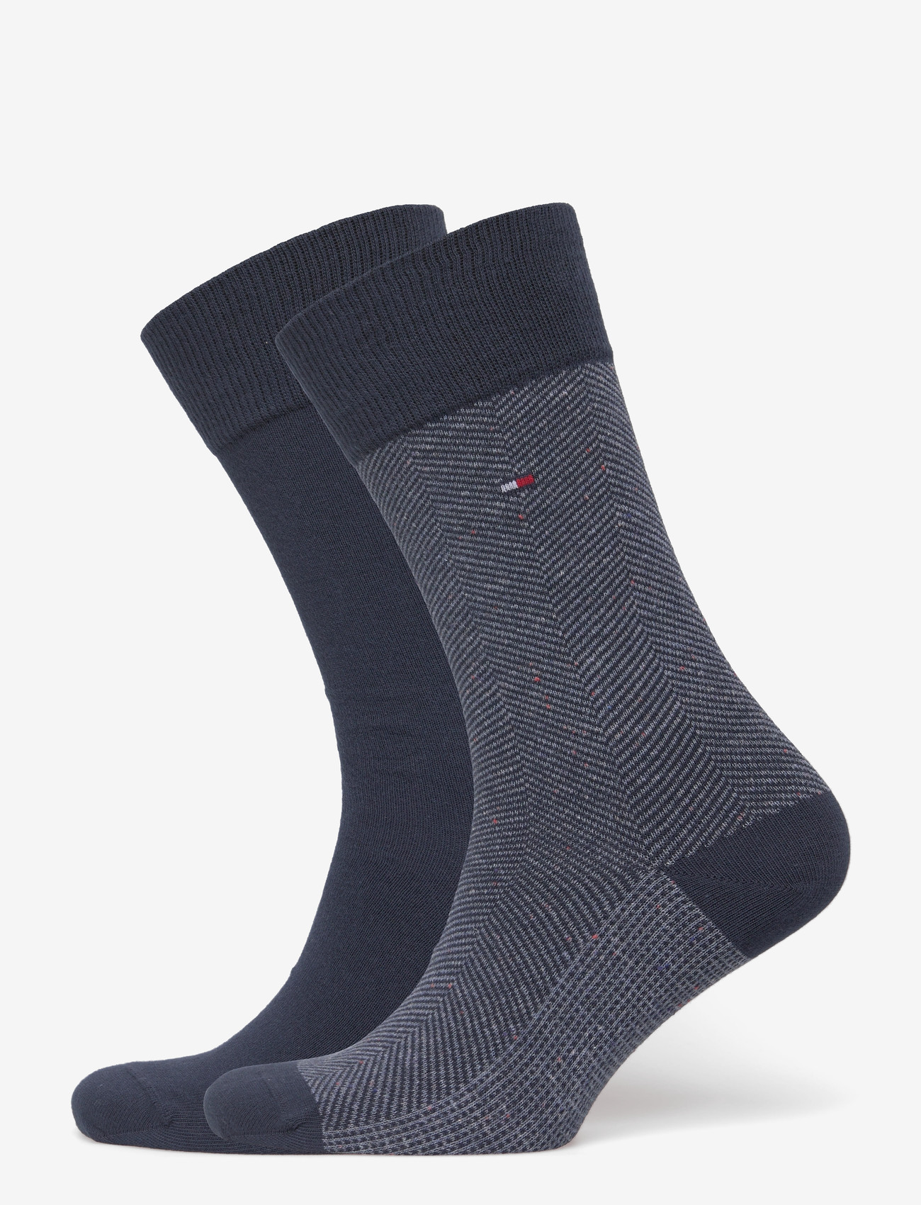 Tommy Hilfiger - TH MEN SOCK 2P NAPPY HERRINGBONE - sokker - navy - 0