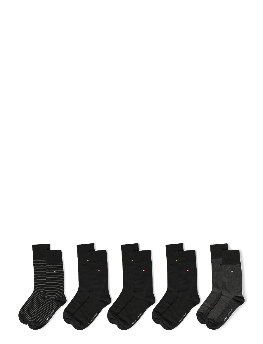 Tommy Hilfiger - TH MEN SOCK 5P GIFTBOX STRIPE - sokker - black - 1
