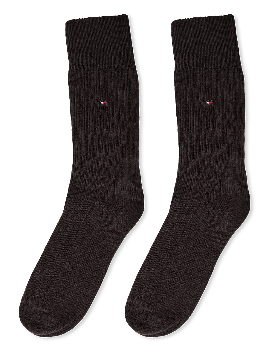 Tommy Hilfiger - TH MEN SOCK 1P PREMIUM CASHMERE - crew socks - chocolate brown - 1
