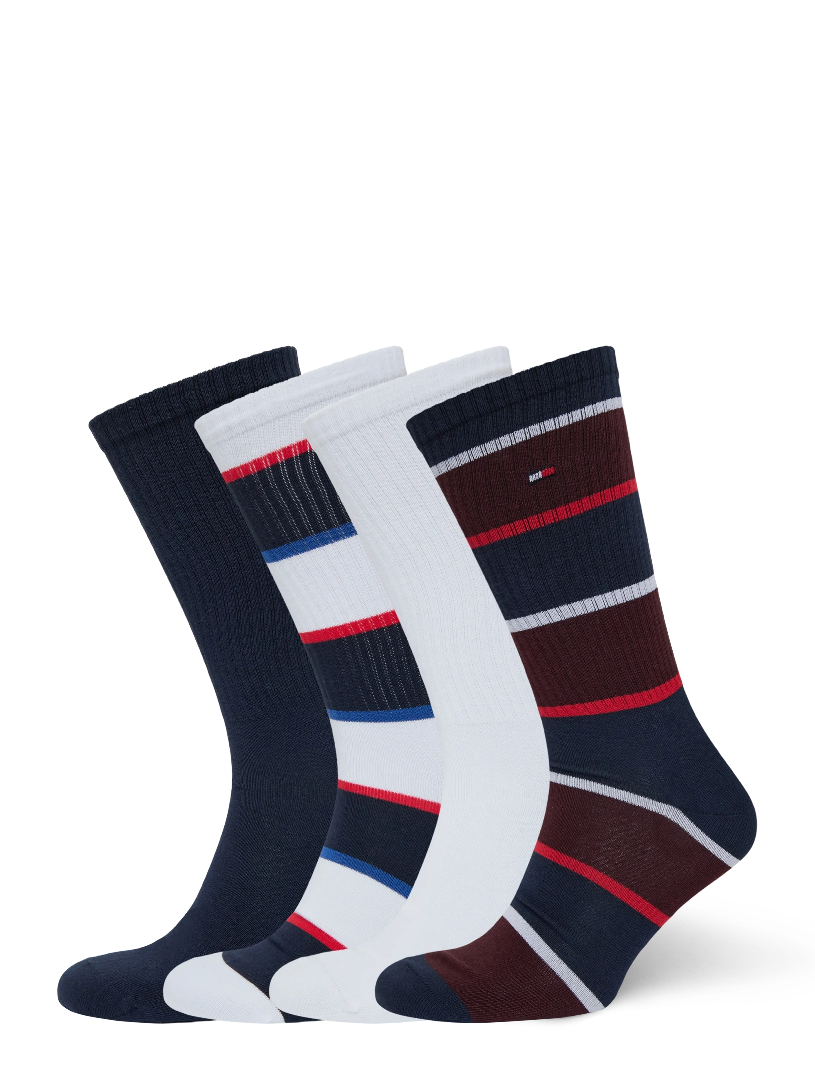 Tommy Hilfiger TH MEN SOCK 4P VARSITY SPORT ECOM - New arrivals - WHITE/NAVY / navy